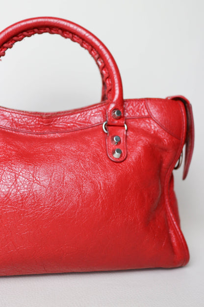 Balenciaga Classic City Handbag Small Red