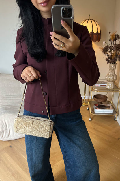Saint Laurent Mini Sade Tube Shearling Bag