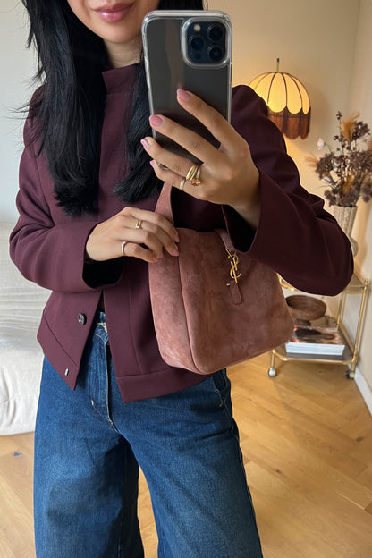 Saint Laurent Le 5 À 7 Shoulder Bag Small Pink