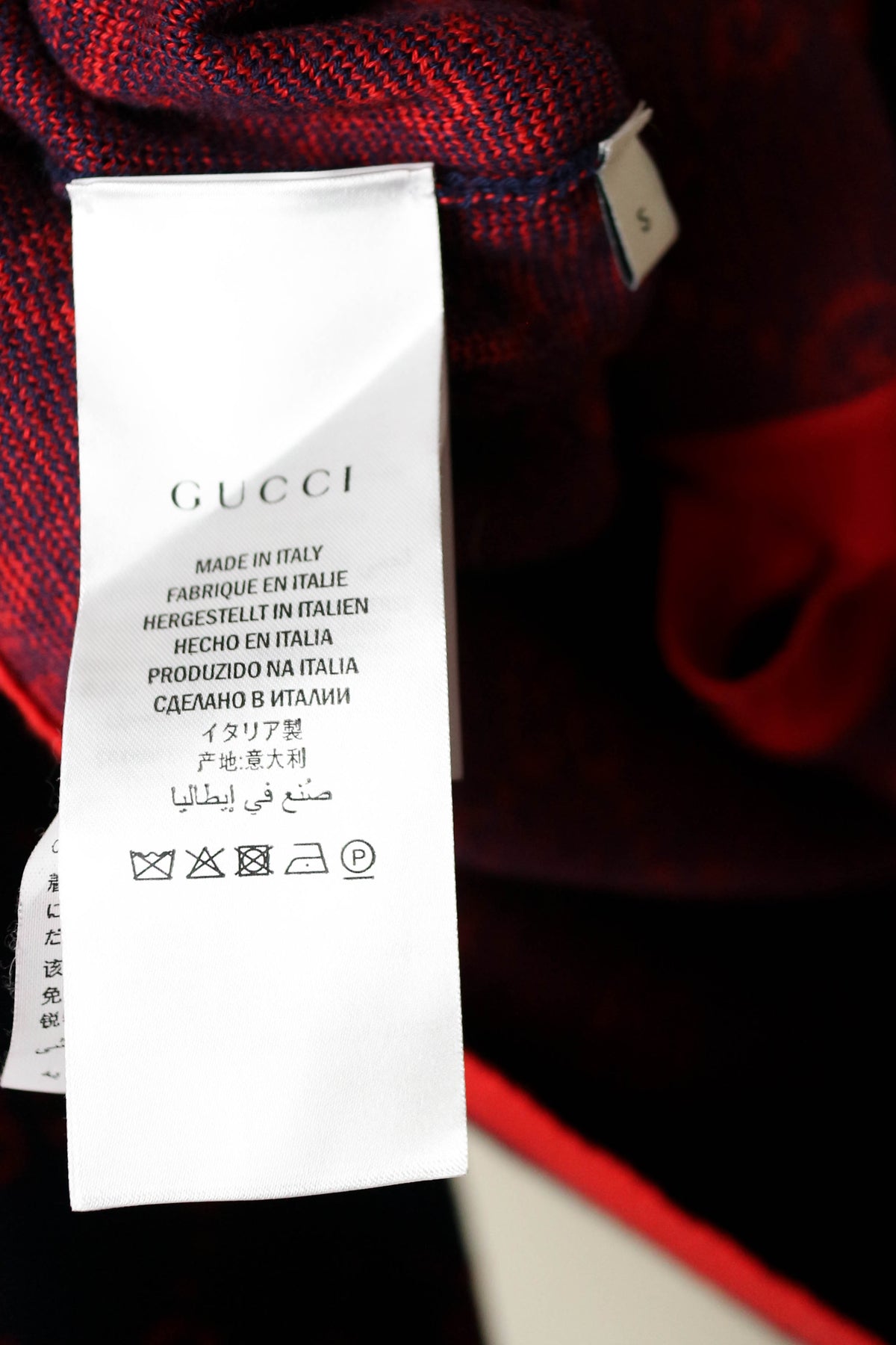 Gucci GG Logo Knit Cardigan Red/Navy