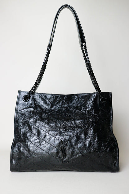 Saint Laurent Niki Shopper Tote Bag Medium Black