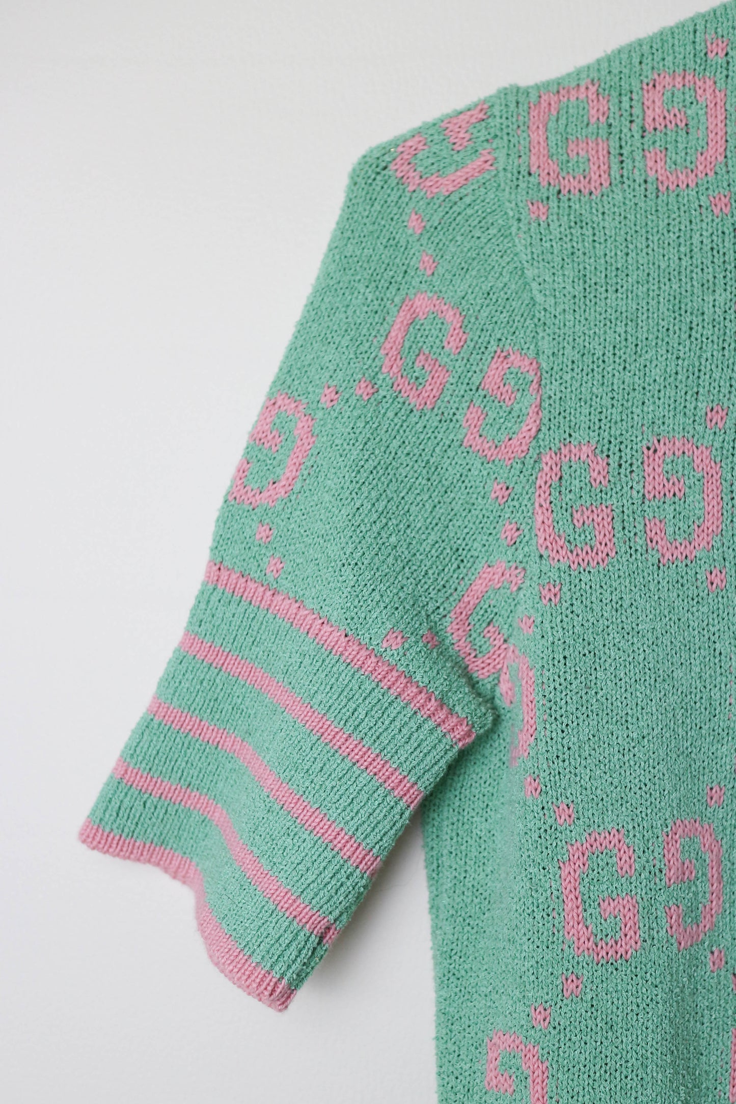Gucci Logo Top Green/Pink