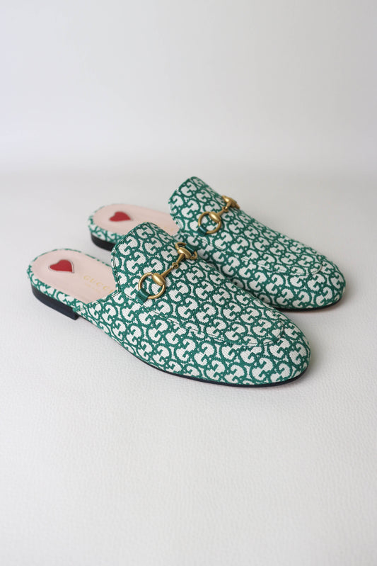 Gucci Princetown Loafers Green