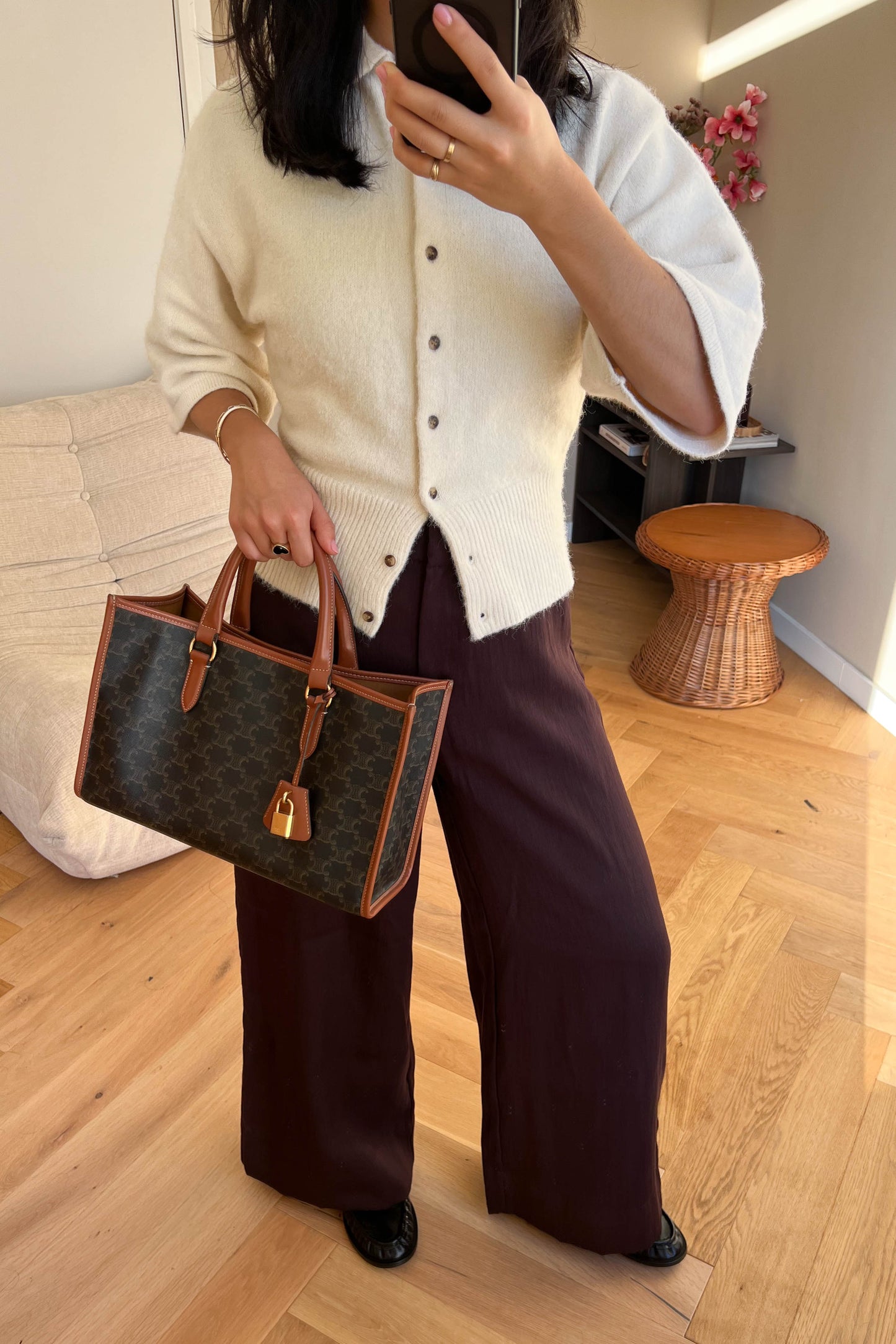 CELINE Triomphe Cabas Tote Bag