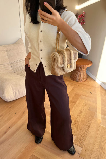CELINE Triomphe Shearling Bag