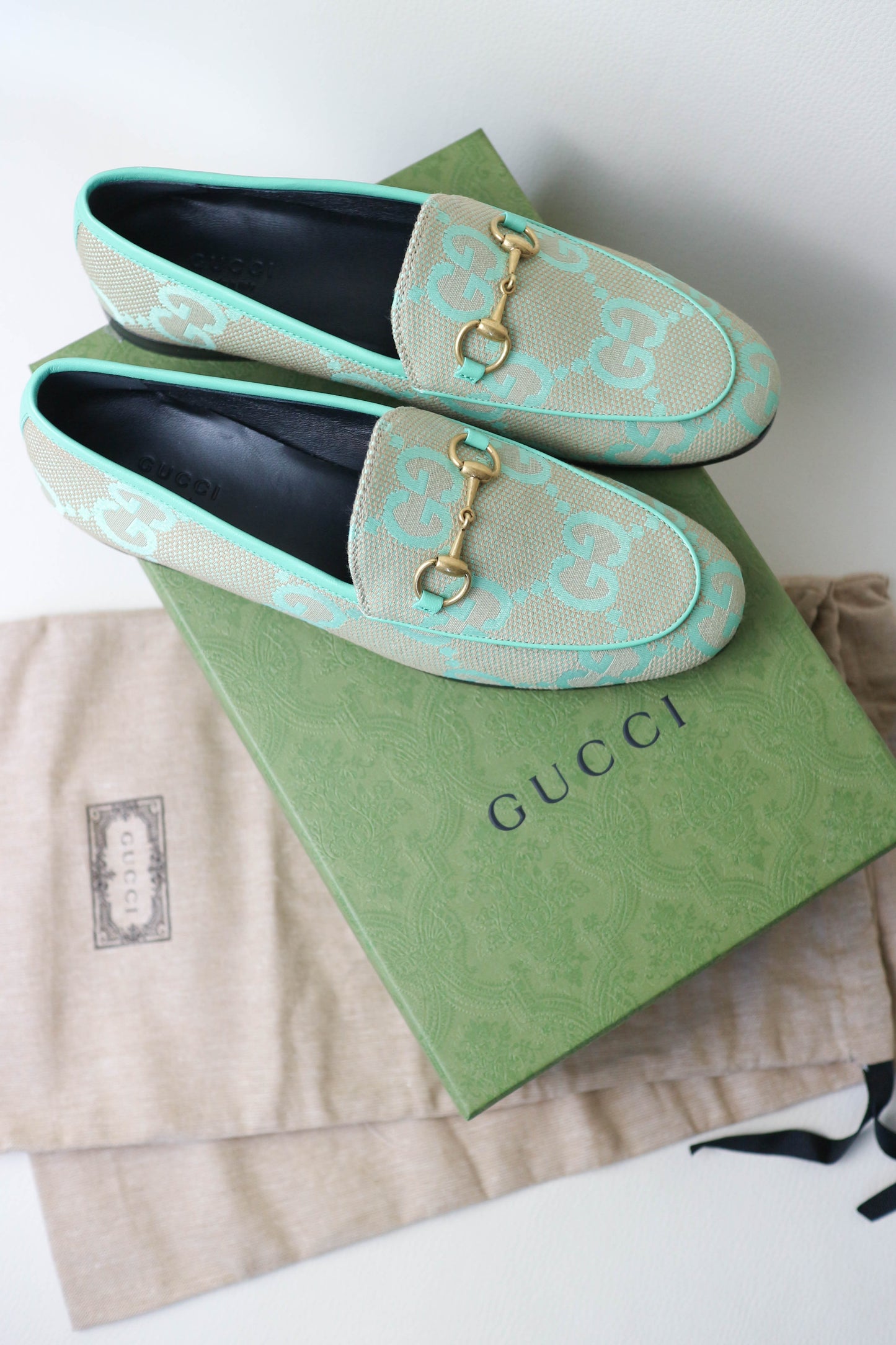 Gucci Horsebit Loafers Blue