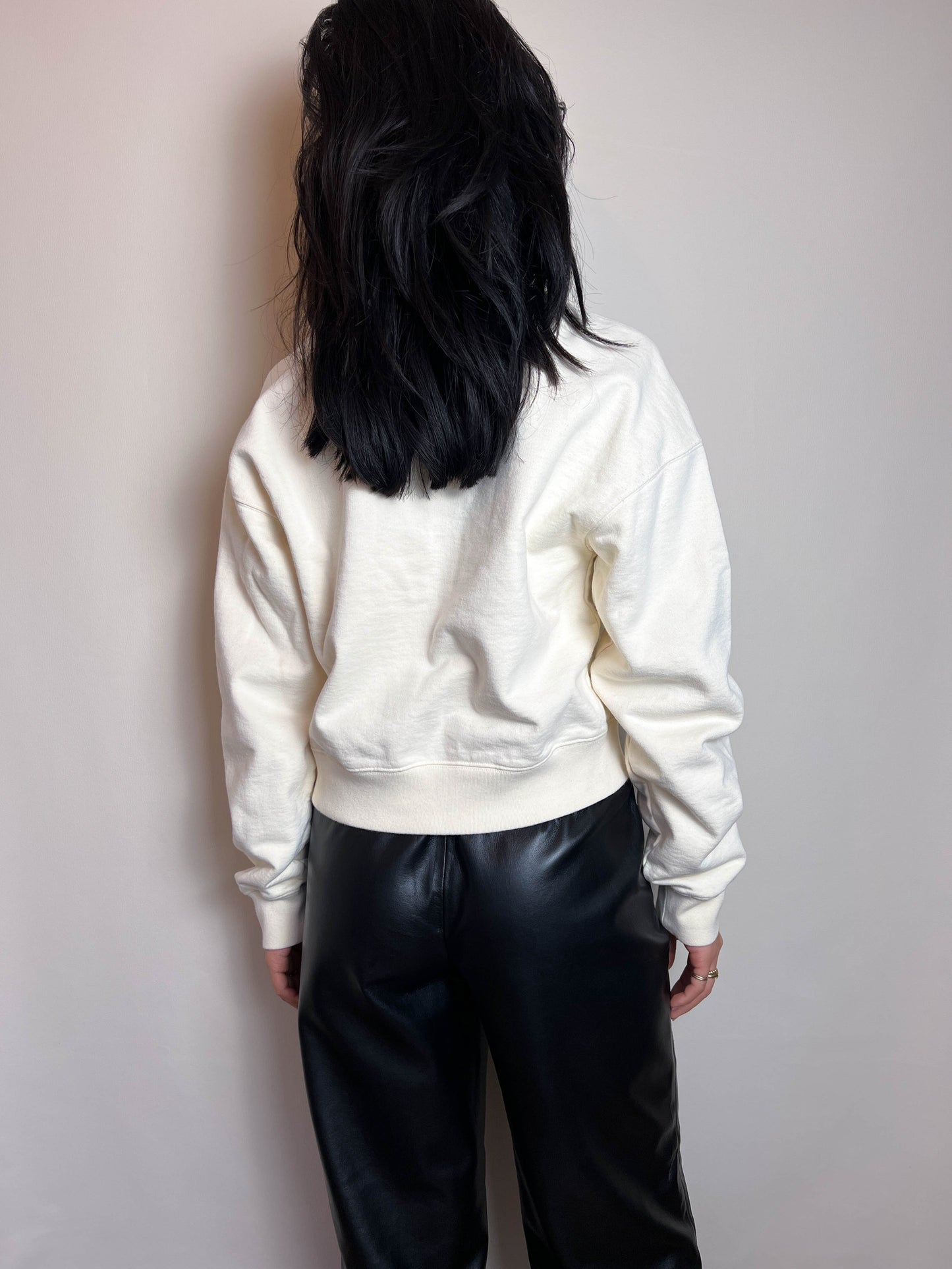 Jacquemus Logo Sweater Cream