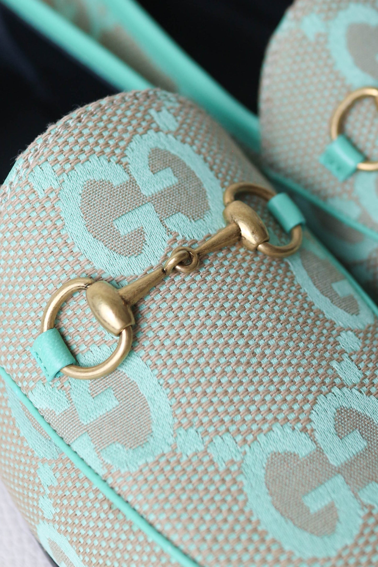 Gucci Horsebit Loafers Blue