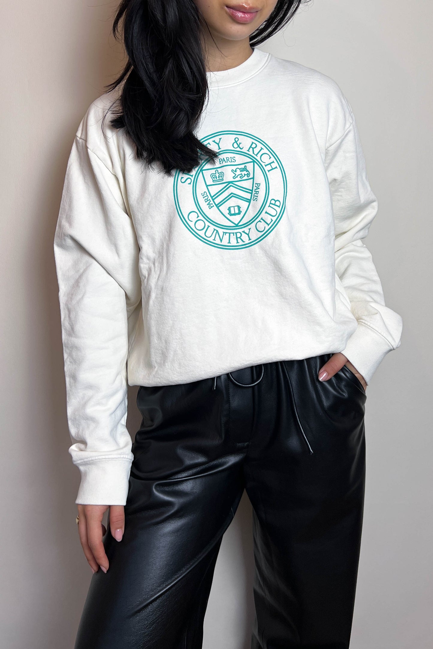 Sporty & Rich Logo Sweater