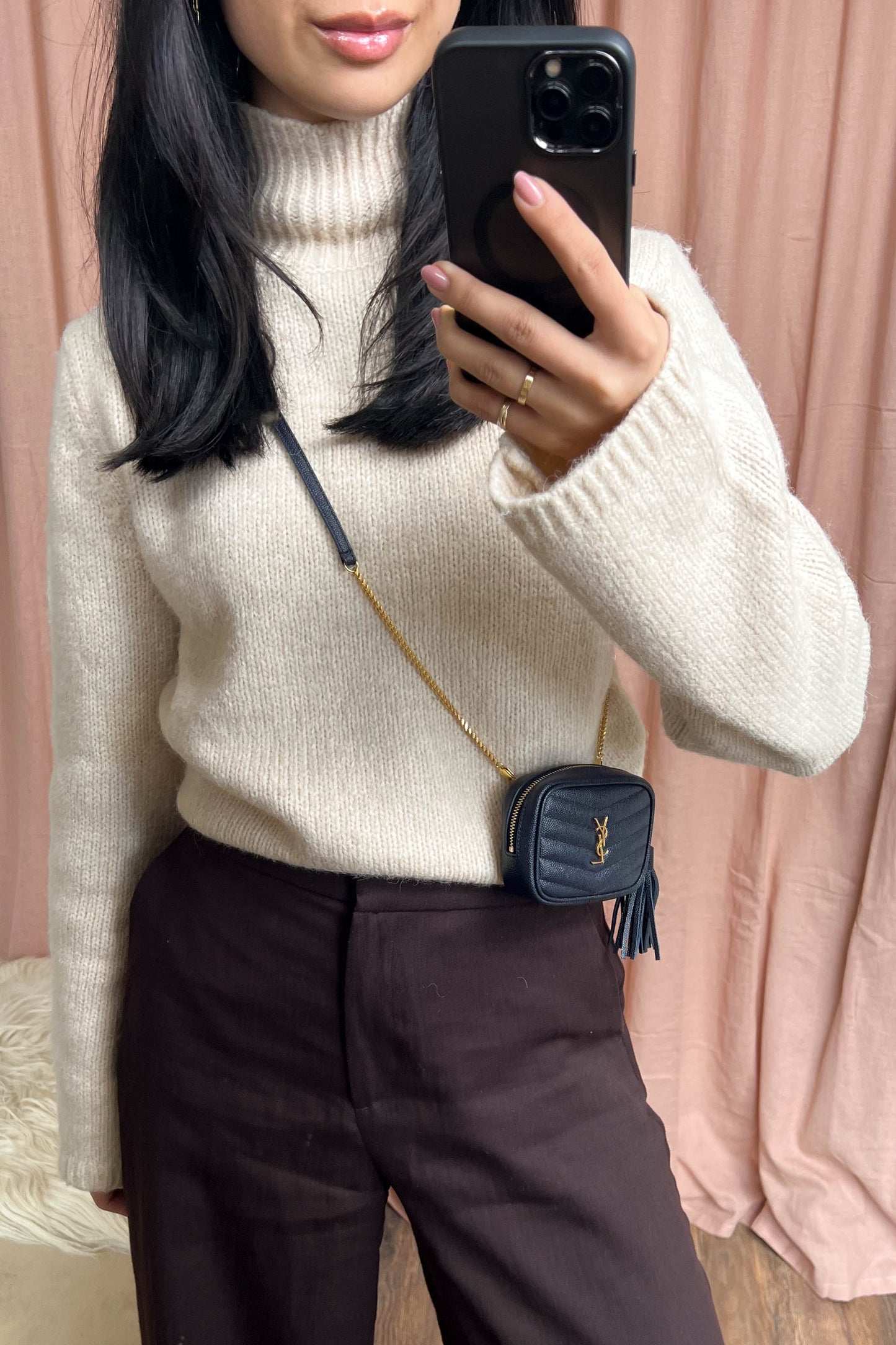 Saint Laurent Baby Lou Bag Navy