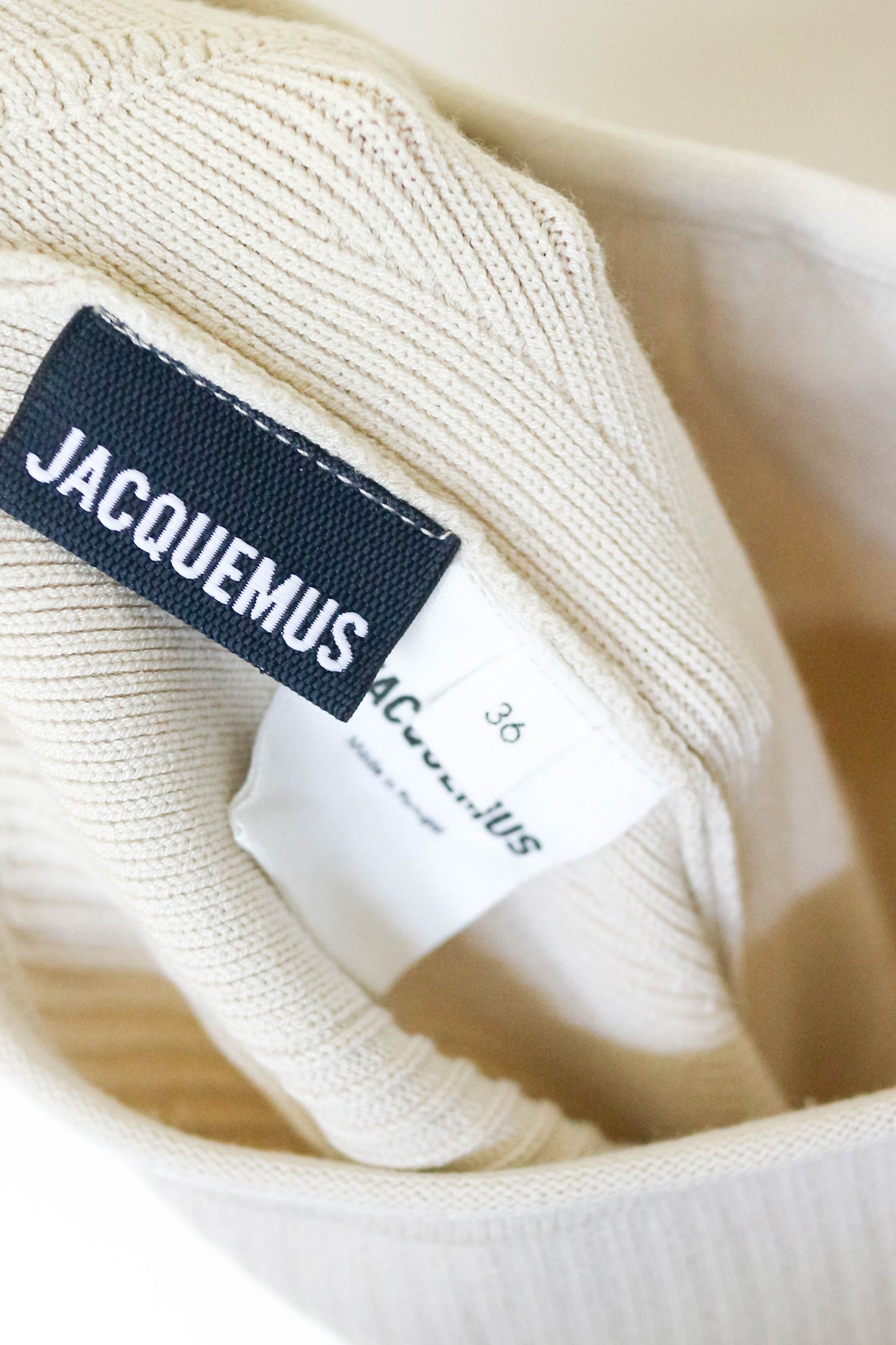 Jacquemus Le Body Short Playsuit Cream