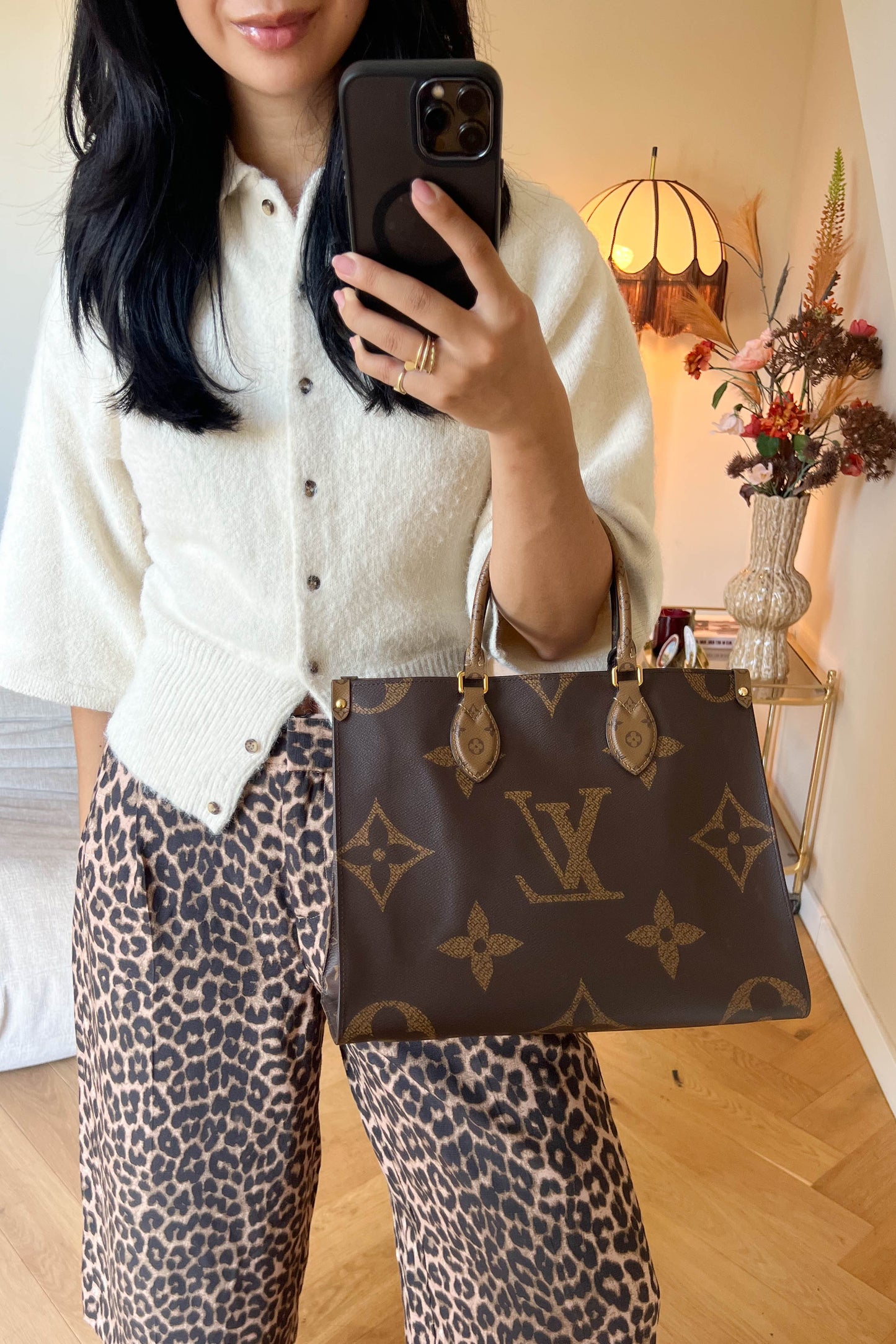Louis Vuitton On The Go MM Tote Bag