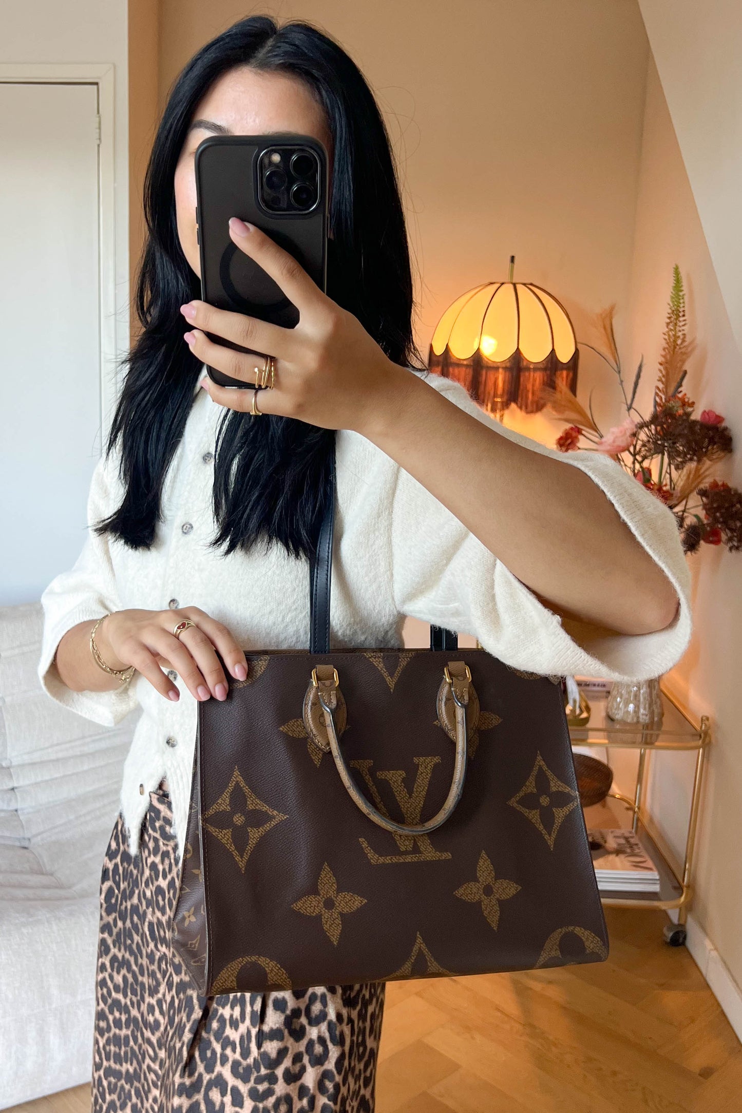 Louis Vuitton On The Go MM Tote Bag