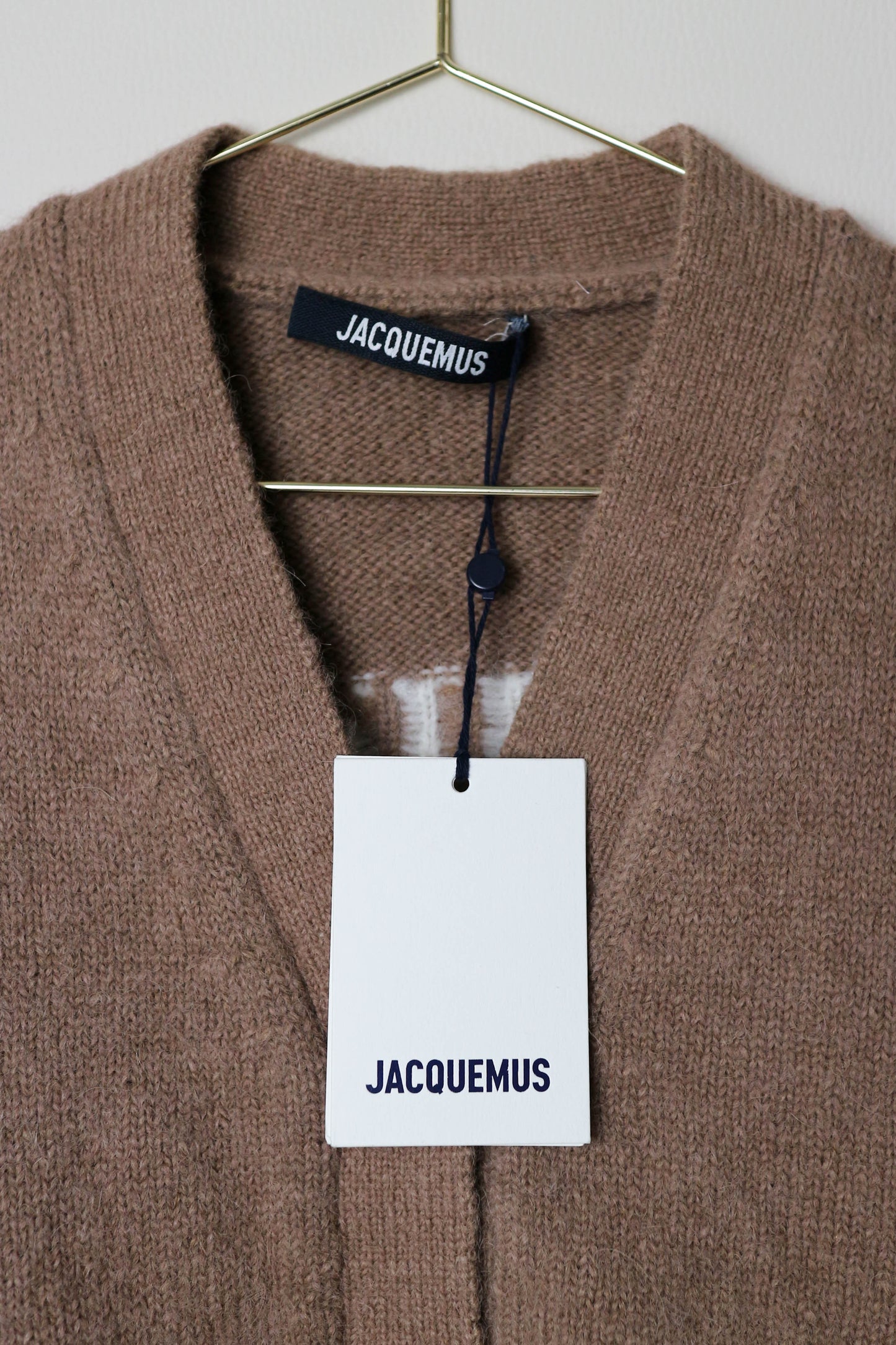 Jacquemus Logo Cardigan Brown