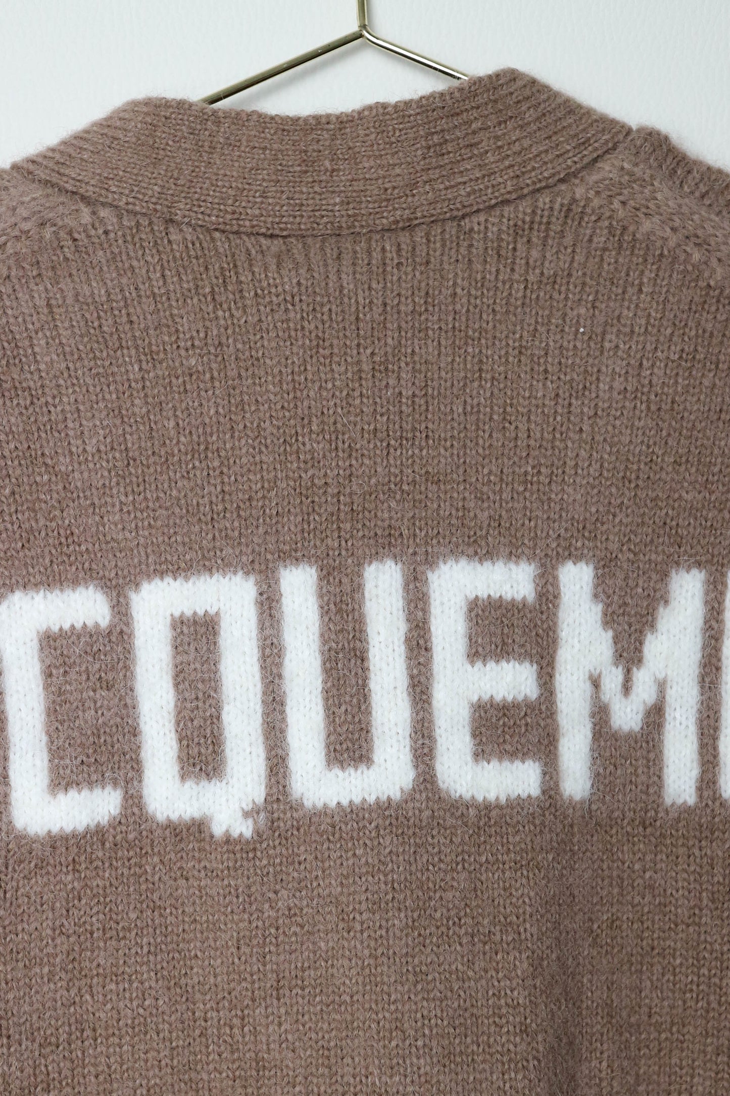 Jacquemus Logo Cardigan Brown