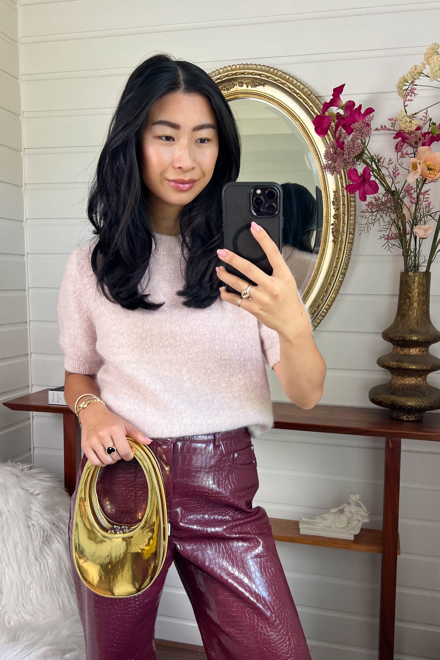 Coperni Swipe Metallic Gold Bag