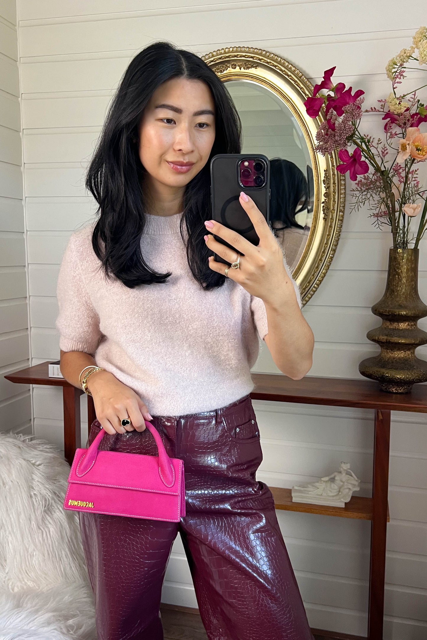 Jacquemus Le Chiquito Long Bag Pink