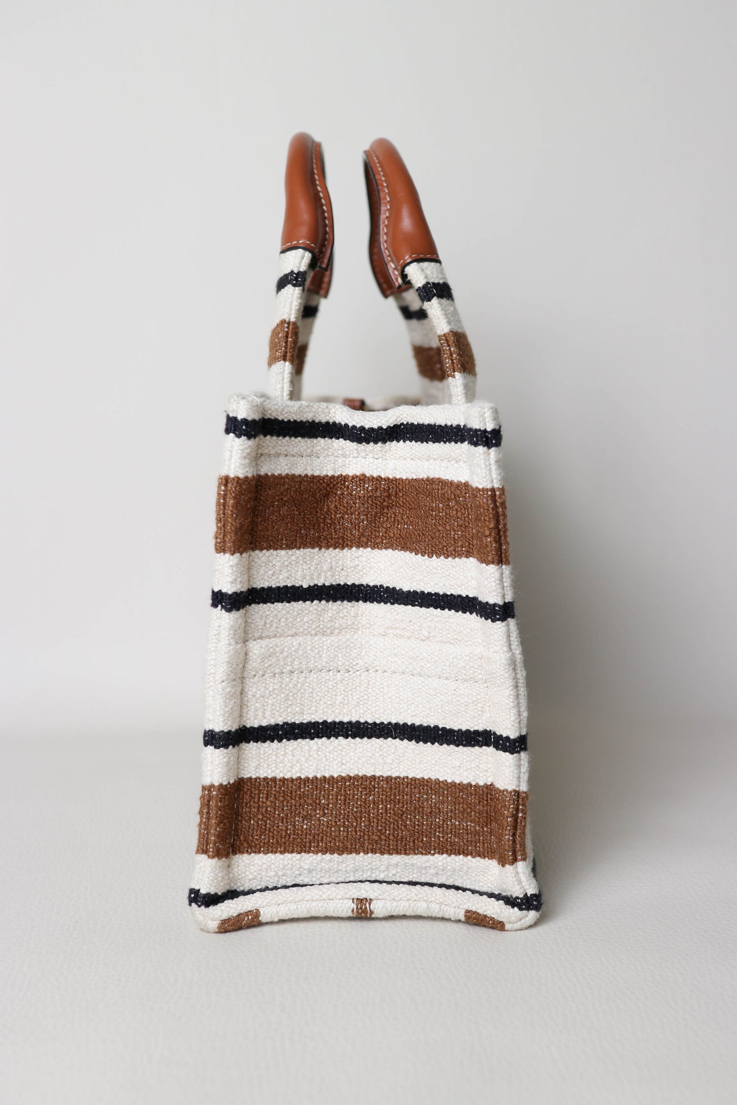 CELINE Mini Canvas Tote Bag Brown