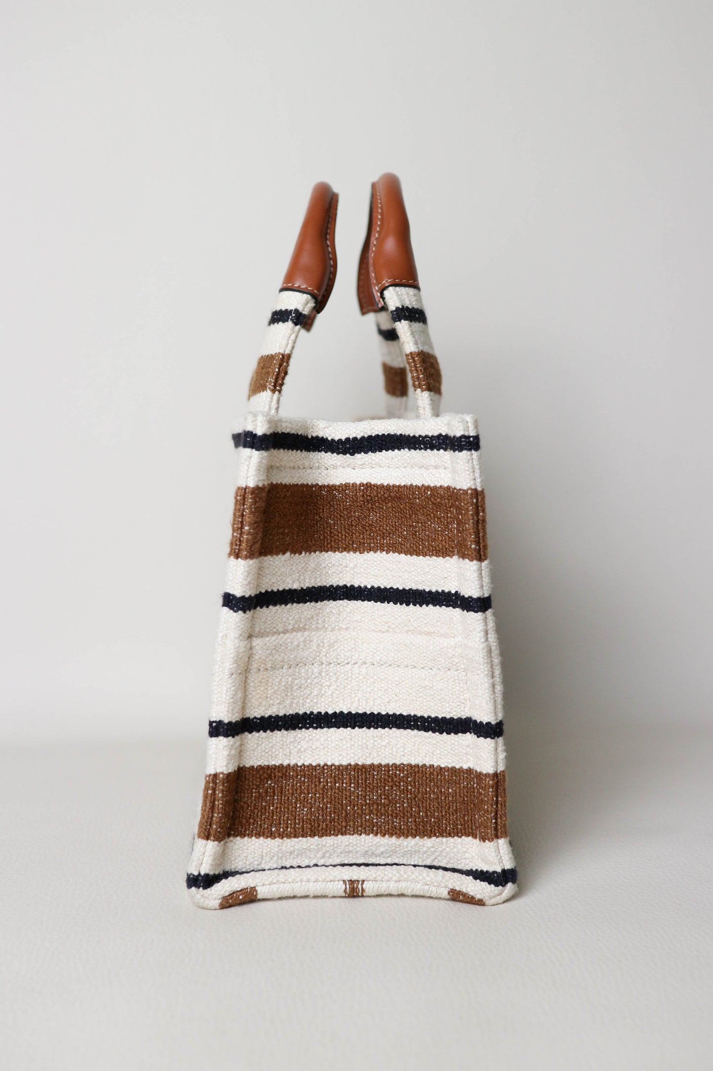 CELINE Mini Canvas Tote Bag Brown