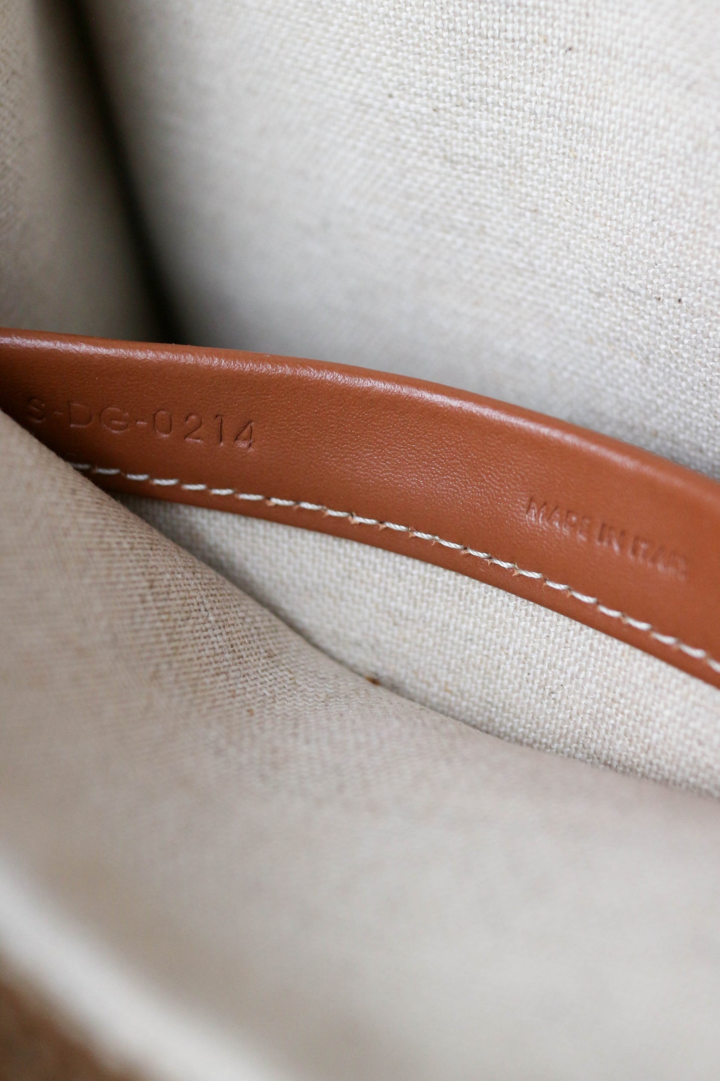 CELINE Mini Canvas Tote Bag Brown