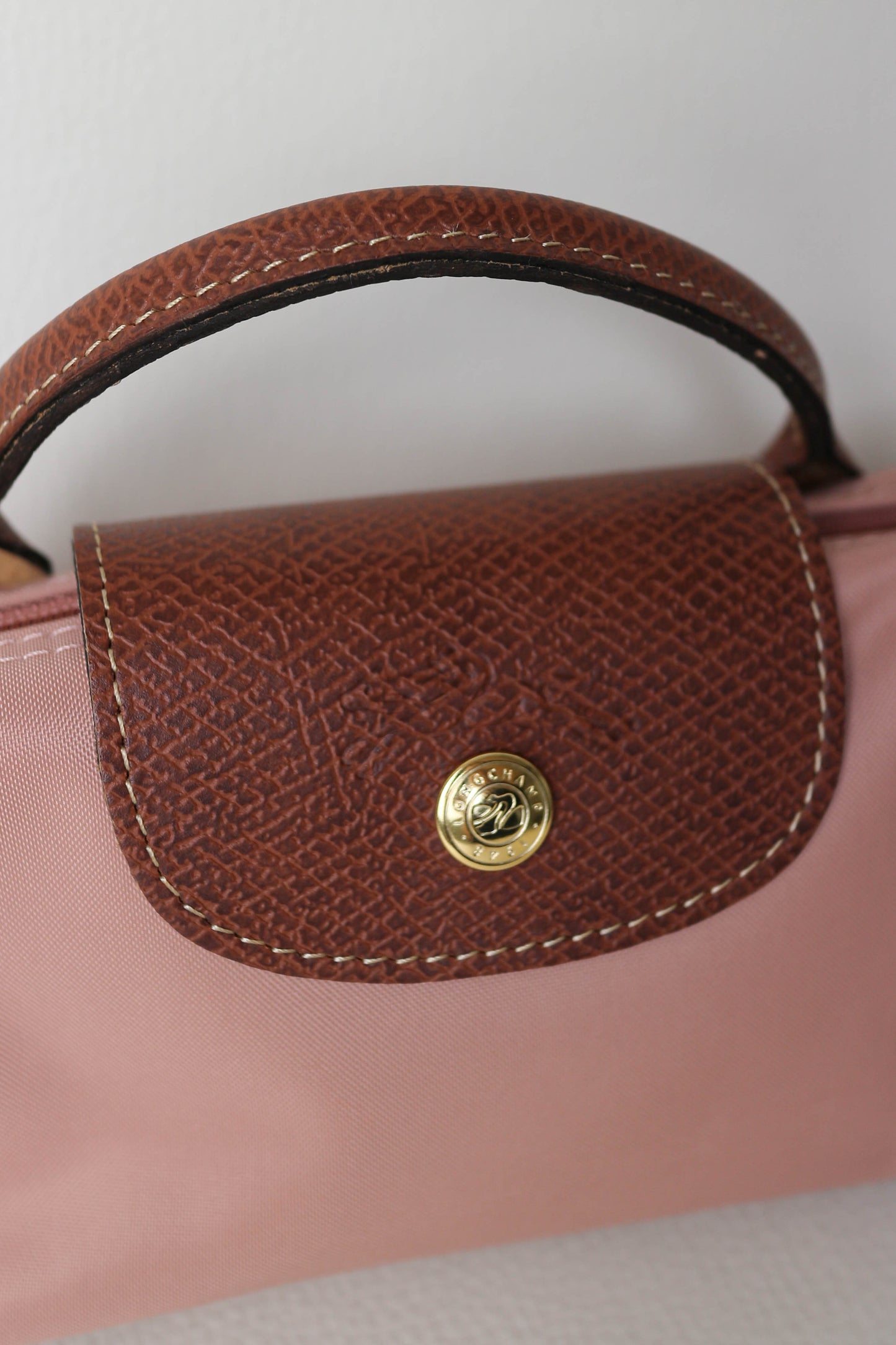Longchamp Mini Pouch Pink Tea