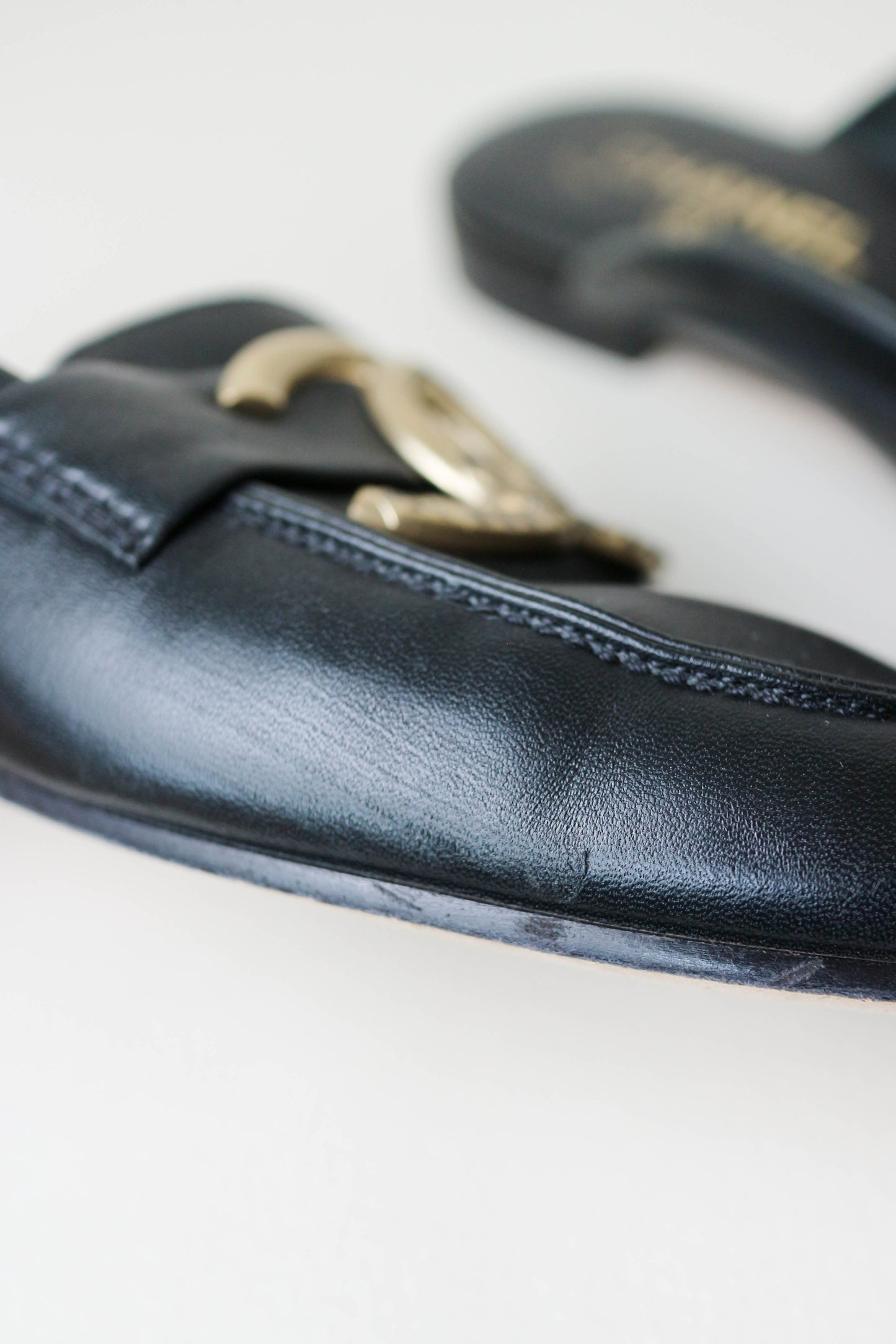 Chanel CC Logo Loafers