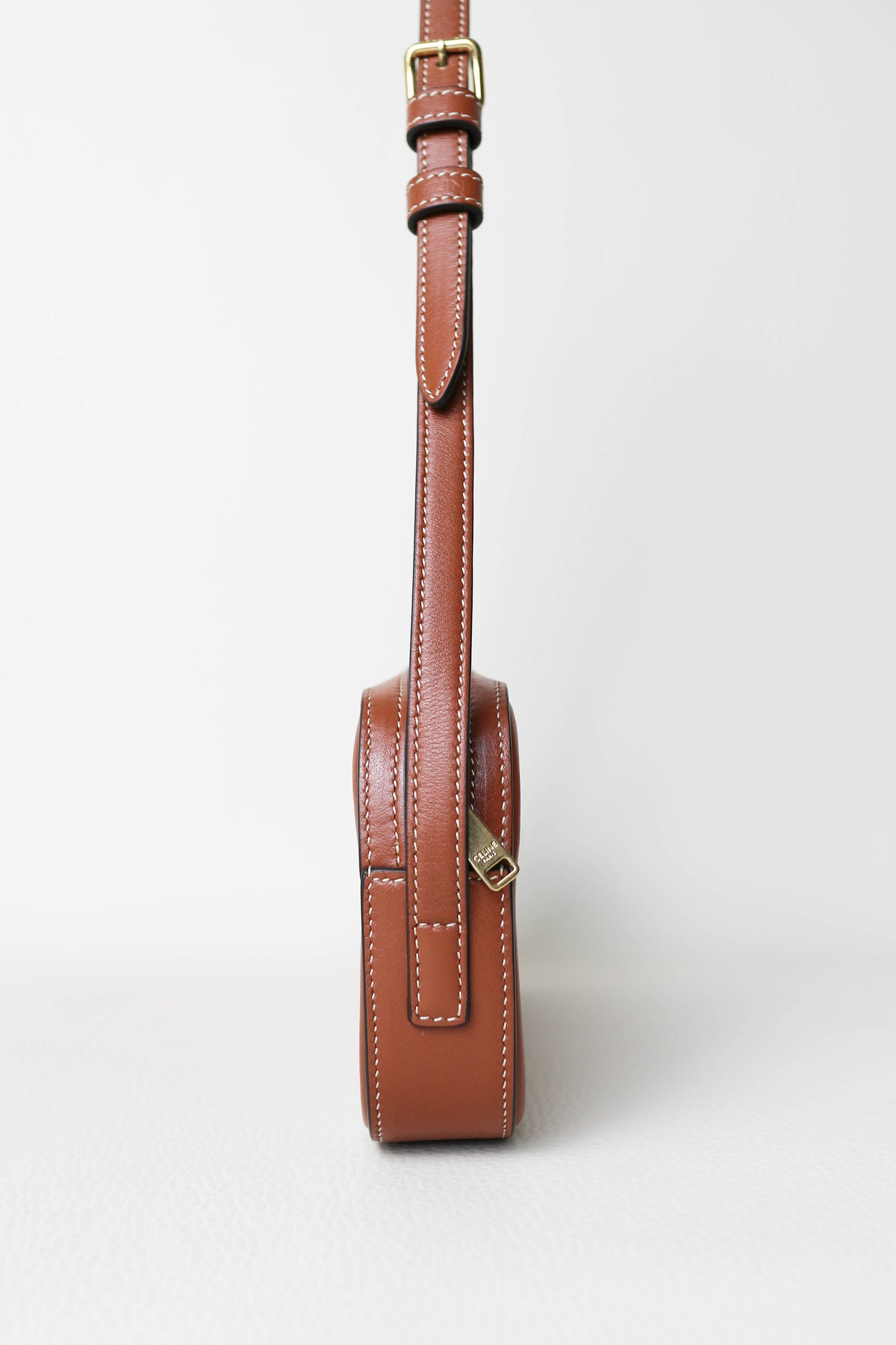 CELINE Triomphe Shoulder Bag Brown