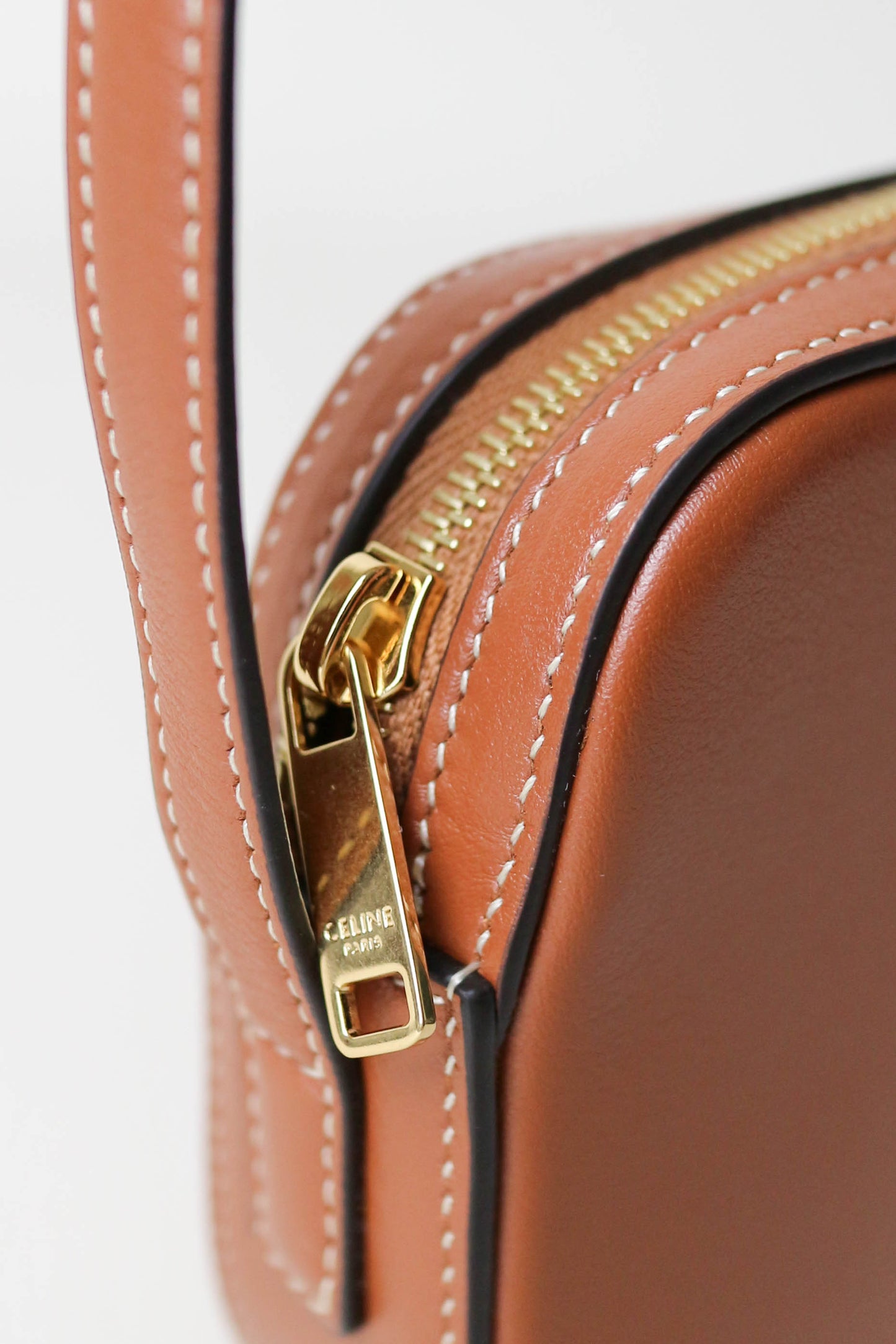 CELINE Triomphe Shoulder Bag Brown