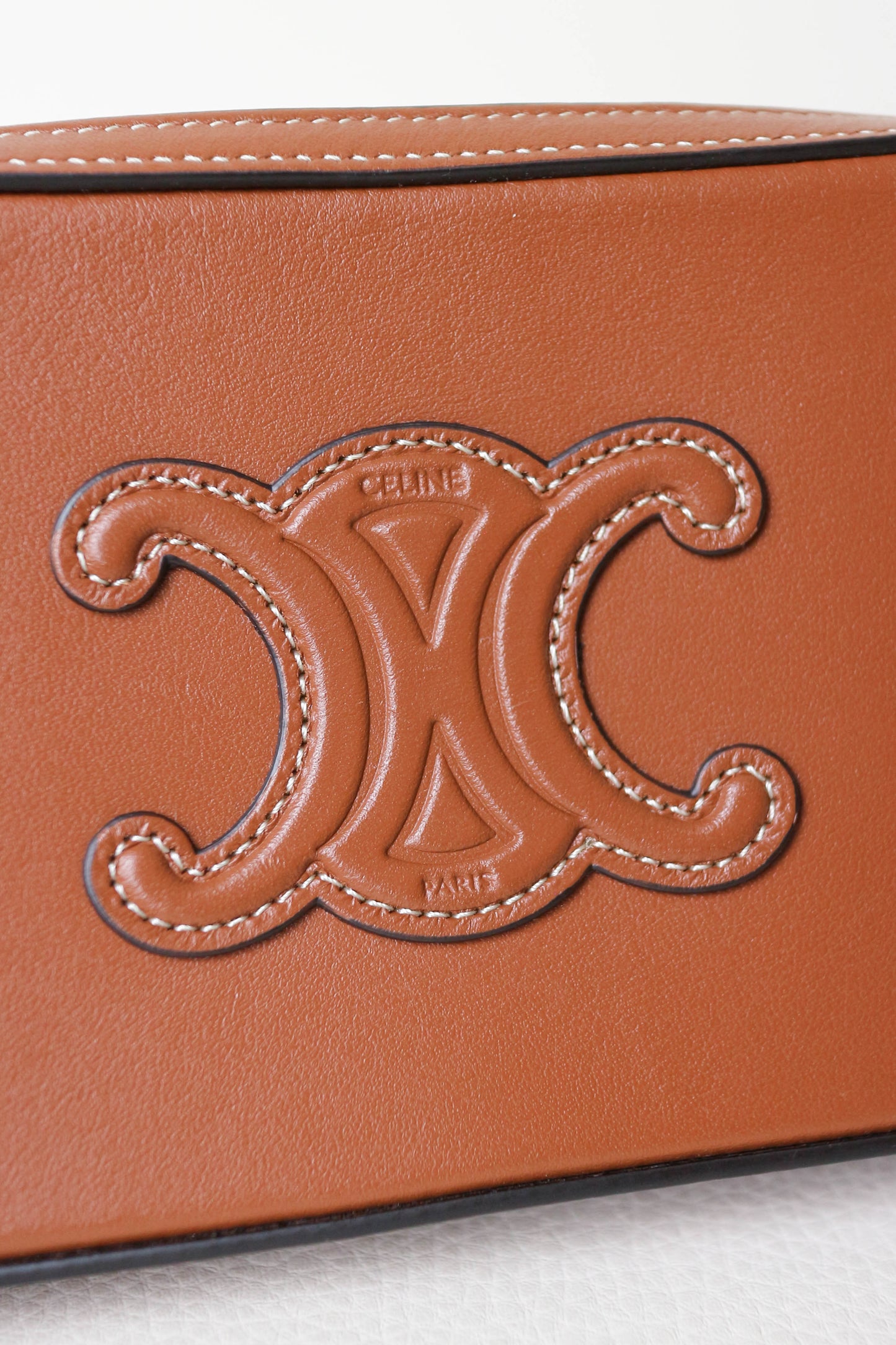 CELINE Triomphe Shoulder Bag Brown