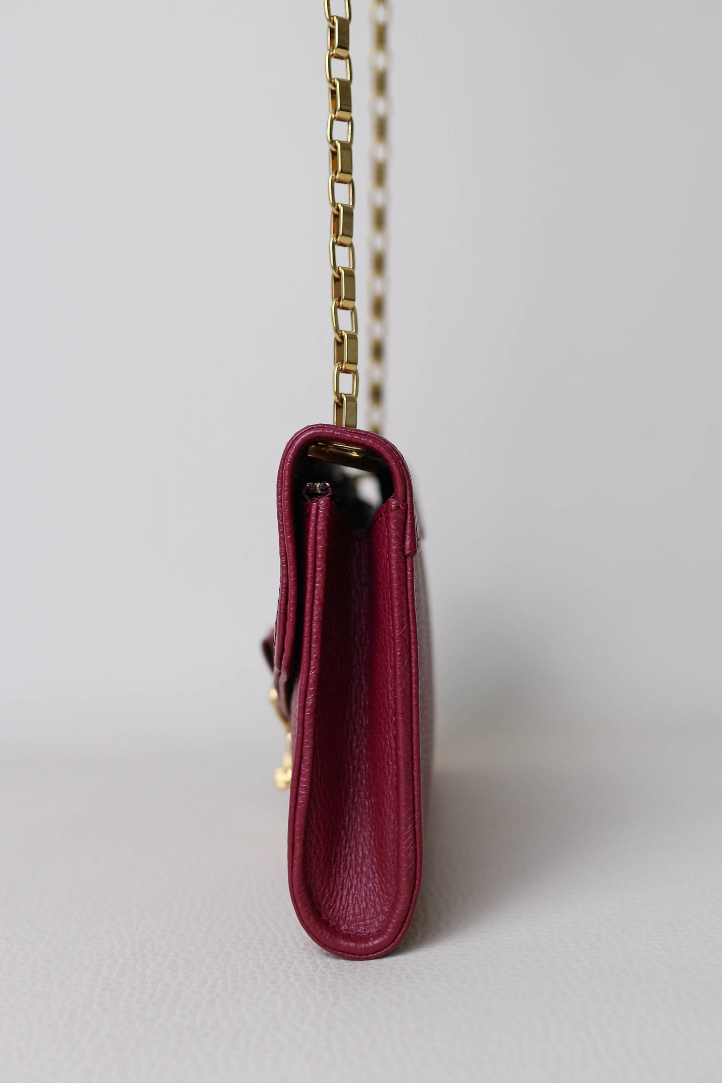 Louis Vuitton Empreinte Pochette Bag Burgundy