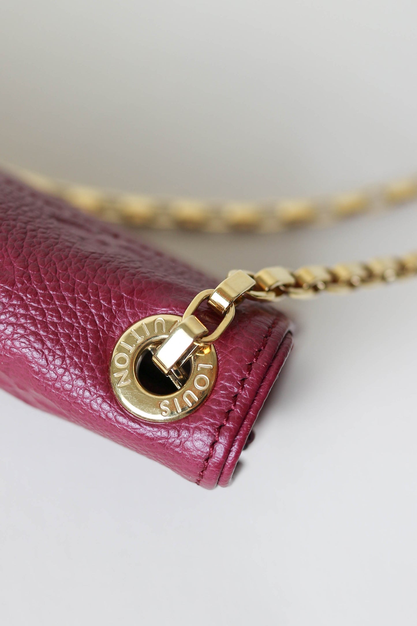 Louis Vuitton Empreinte Pochette Bag Burgundy