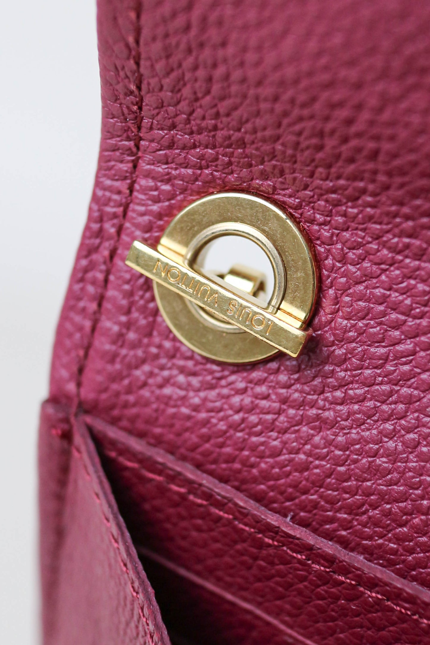Louis Vuitton Empreinte Pochette Bag Burgundy