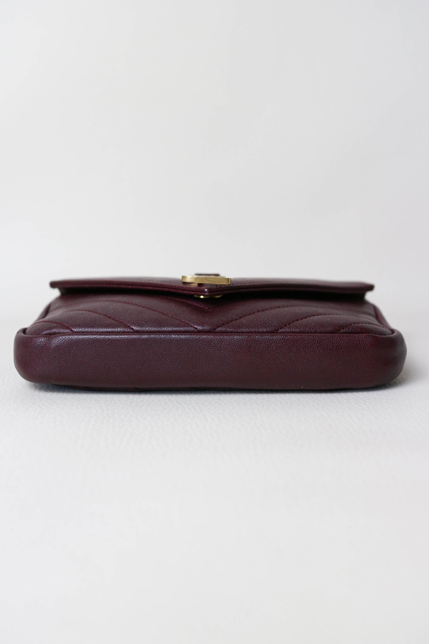 Saint Laurent College Mini Bag Burgundy