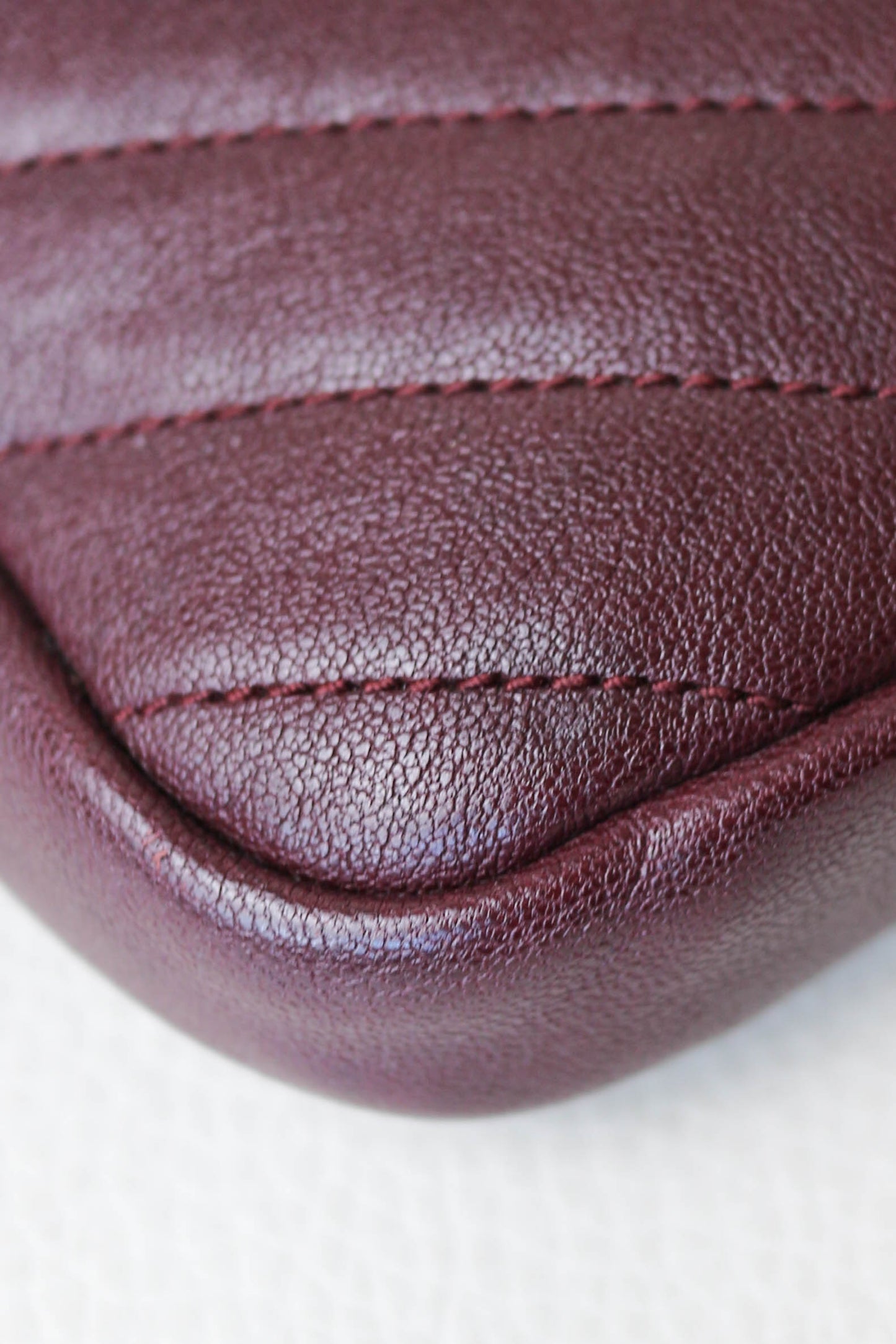 Saint Laurent College Mini Bag Burgundy
