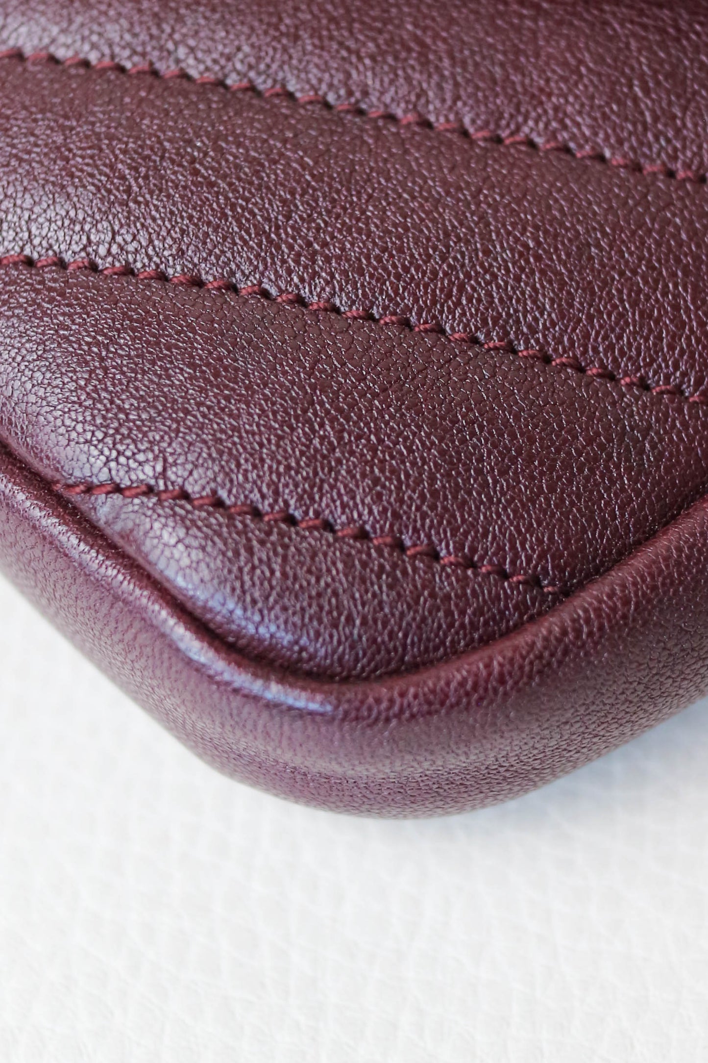 Saint Laurent College Mini Bag Burgundy