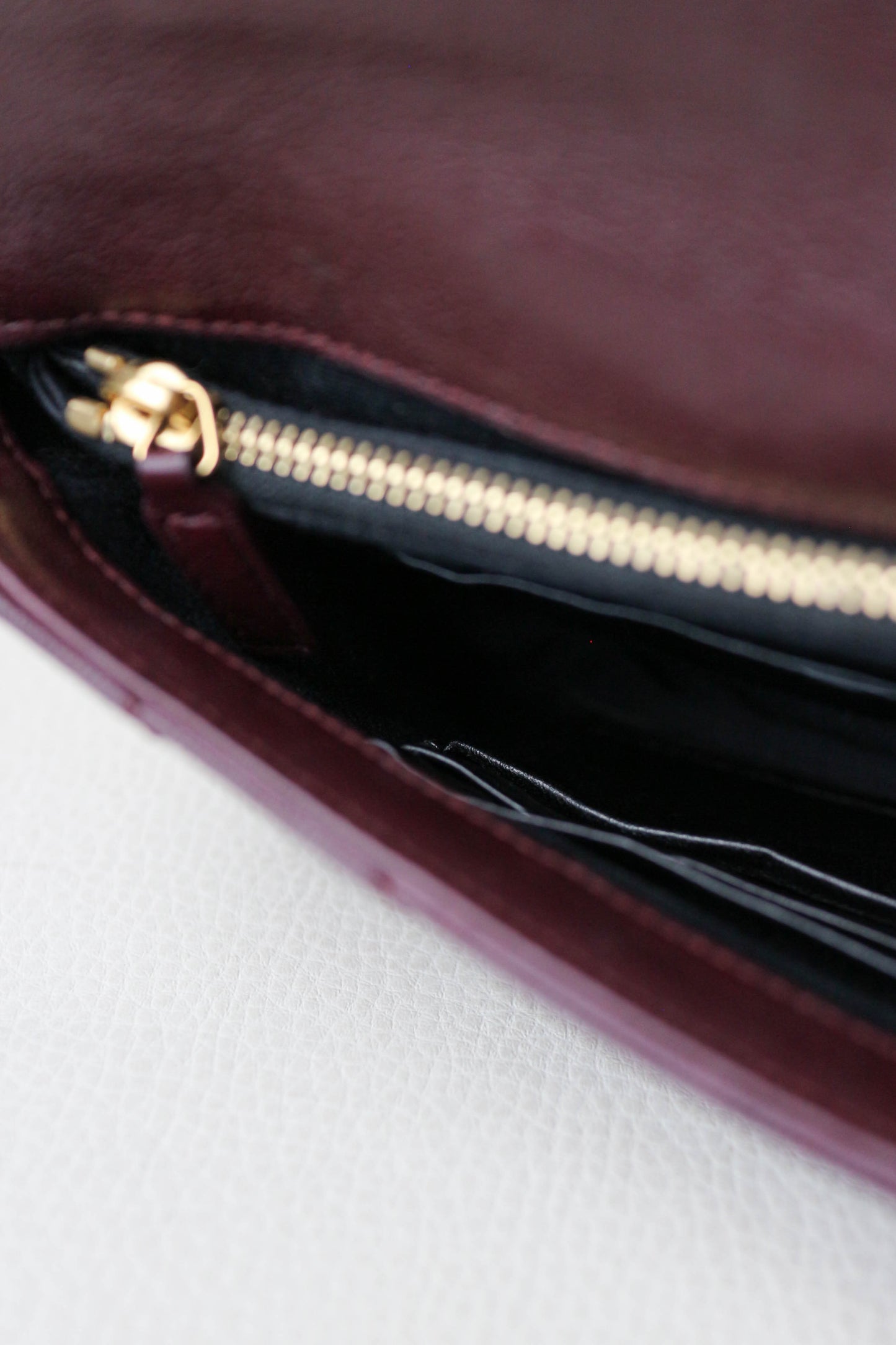 Saint Laurent College Mini Bag Burgundy