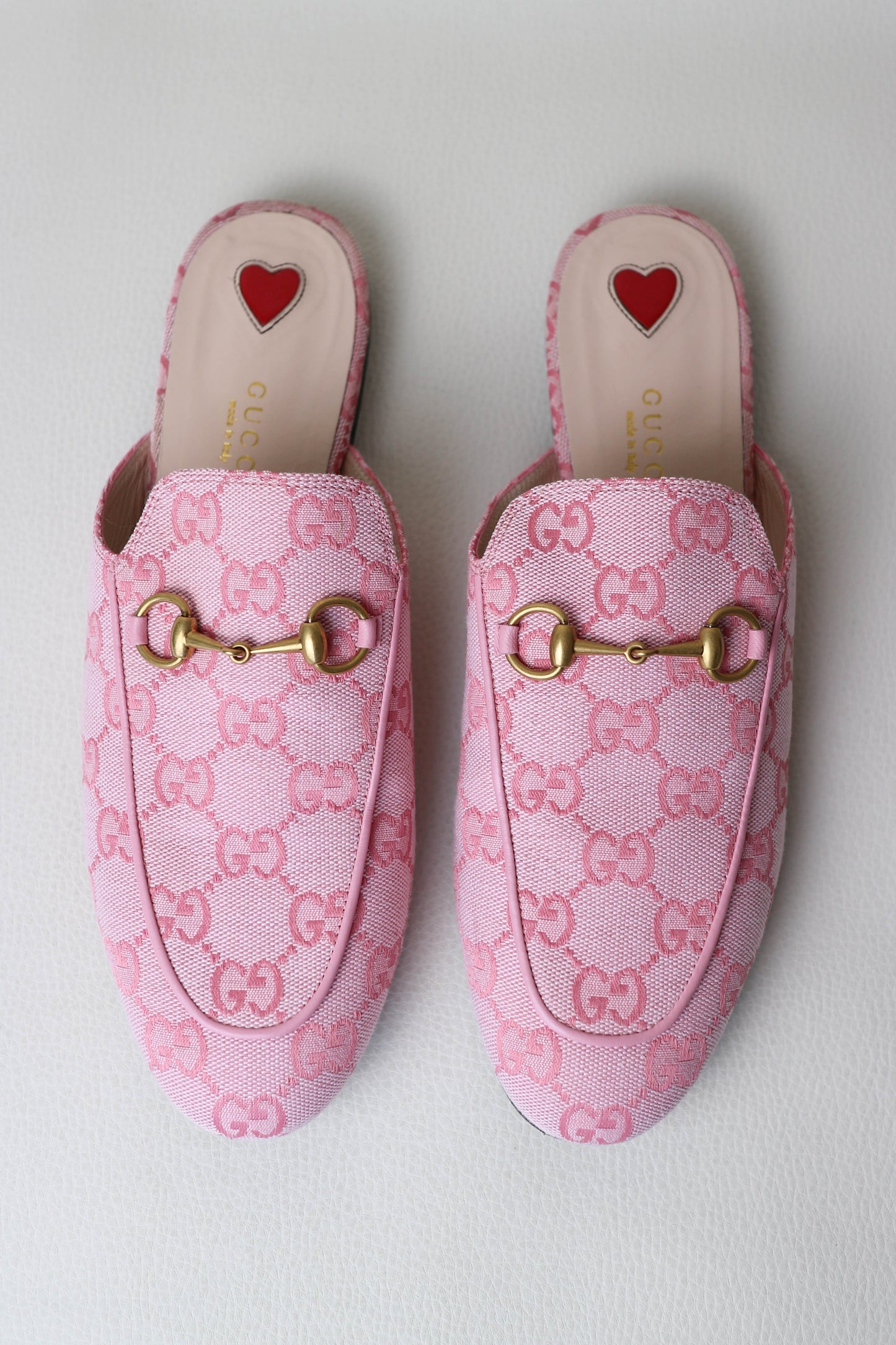 Gucci Princetown Loafers Pink