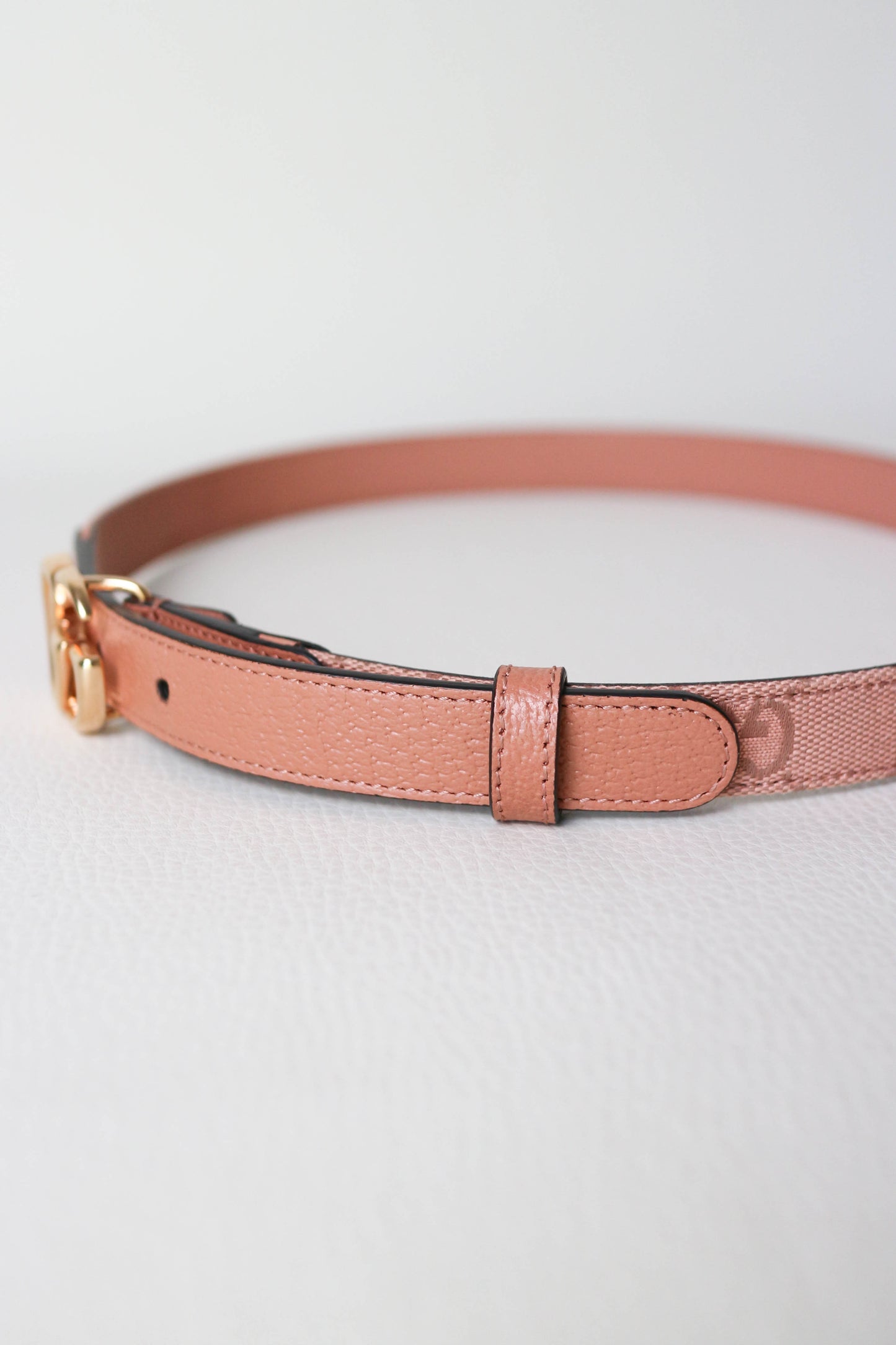 Gucci Marmont Logo Belt Pink