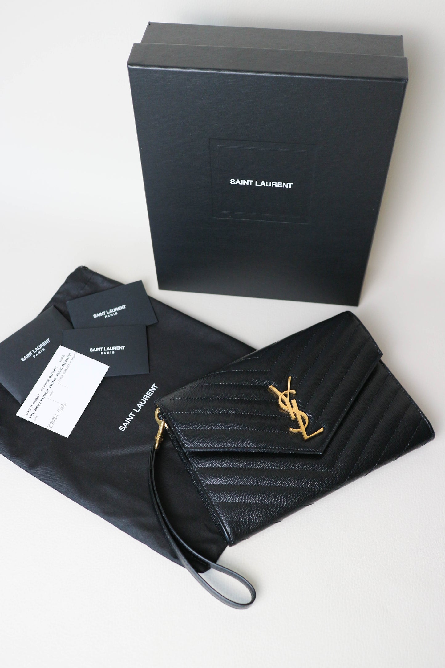 Saint Laurent Cassandre Logo Clutch