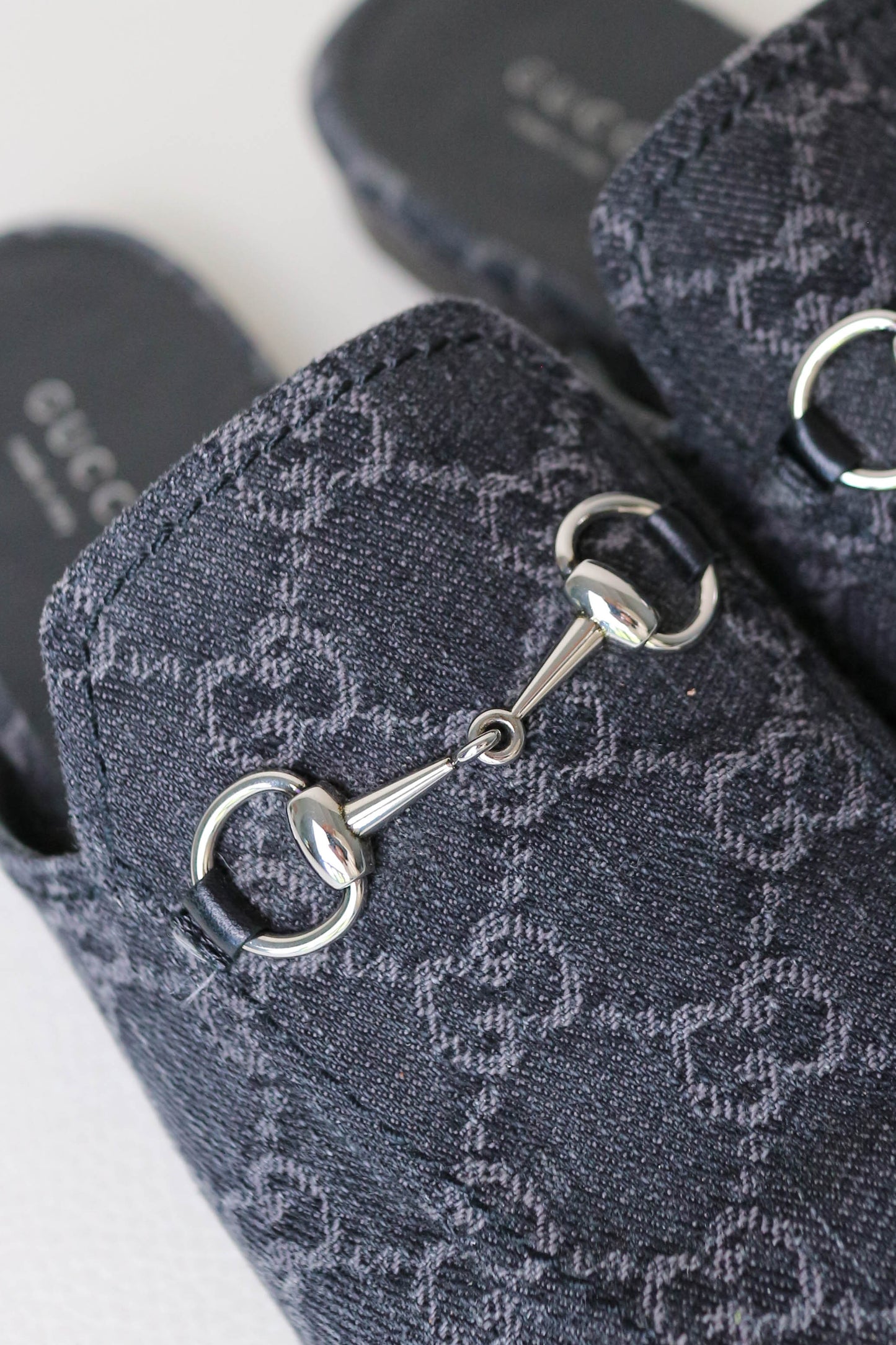 Gucci Princetown Loafers Denim Grey