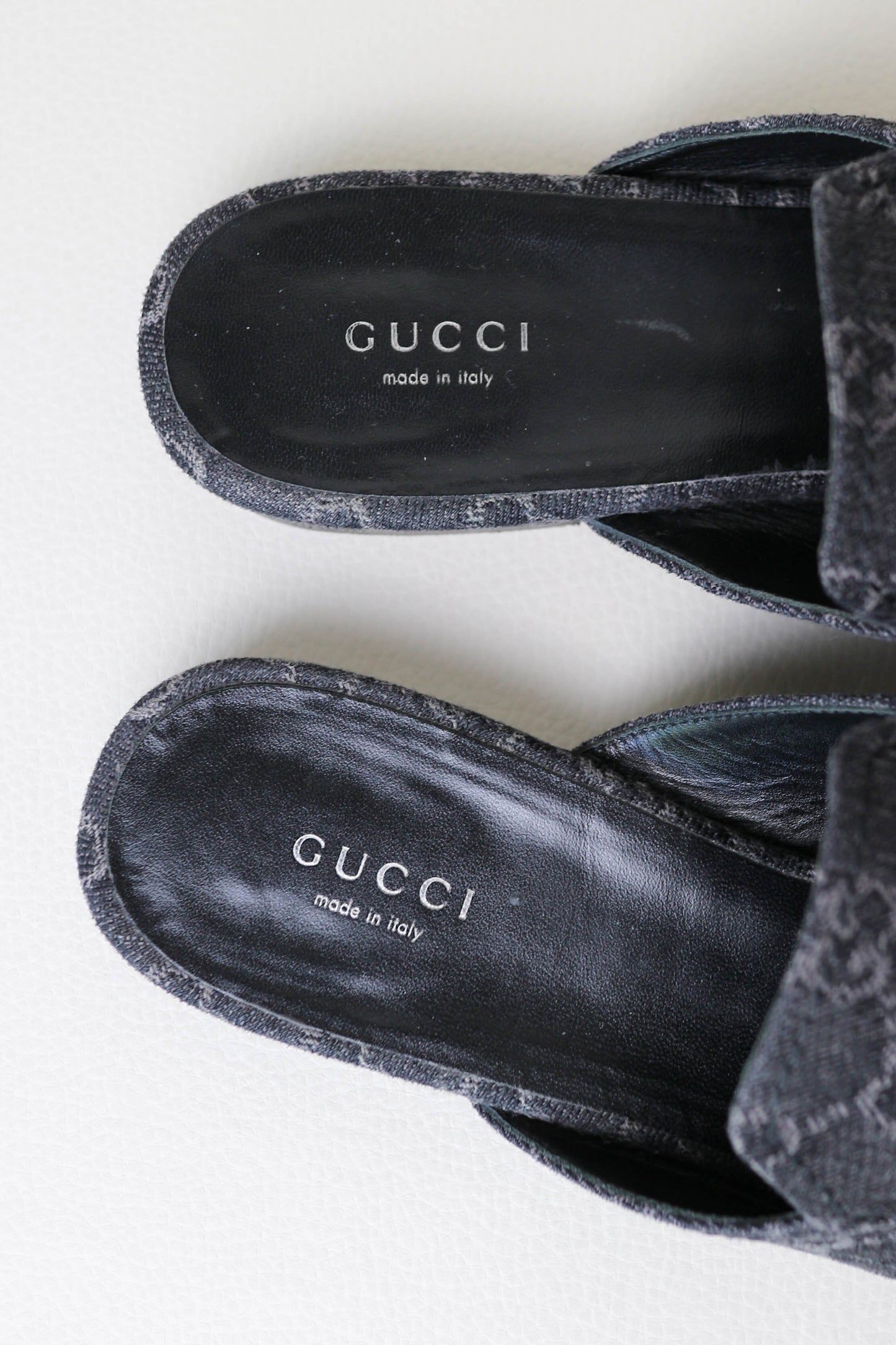 Gucci Princetown Loafers Denim Grey