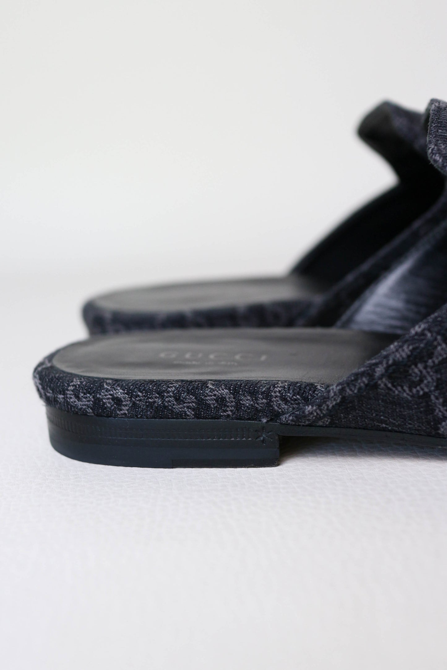 Gucci Princetown Loafers Denim Grey