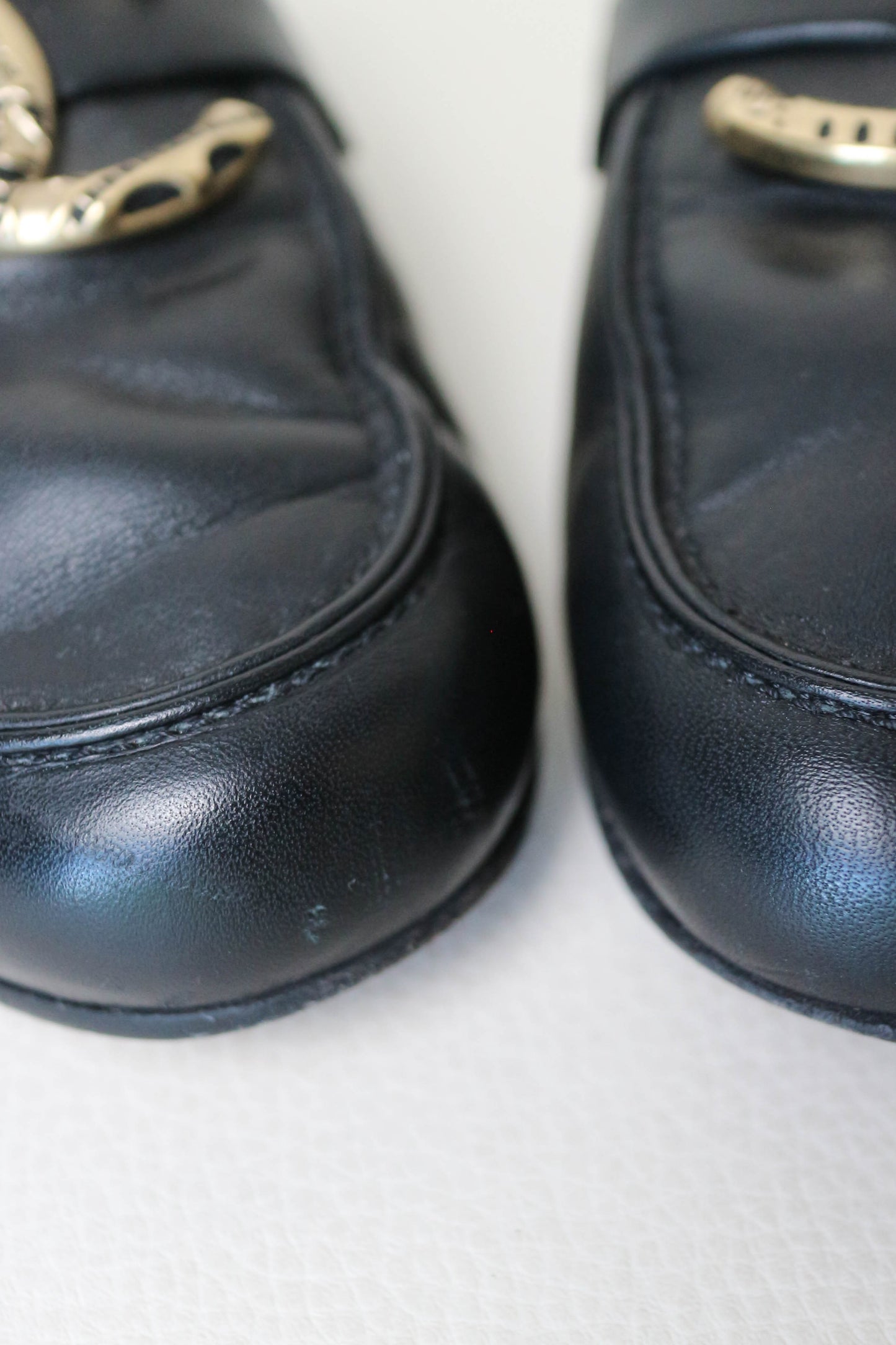 Chanel CC Logo Loafers