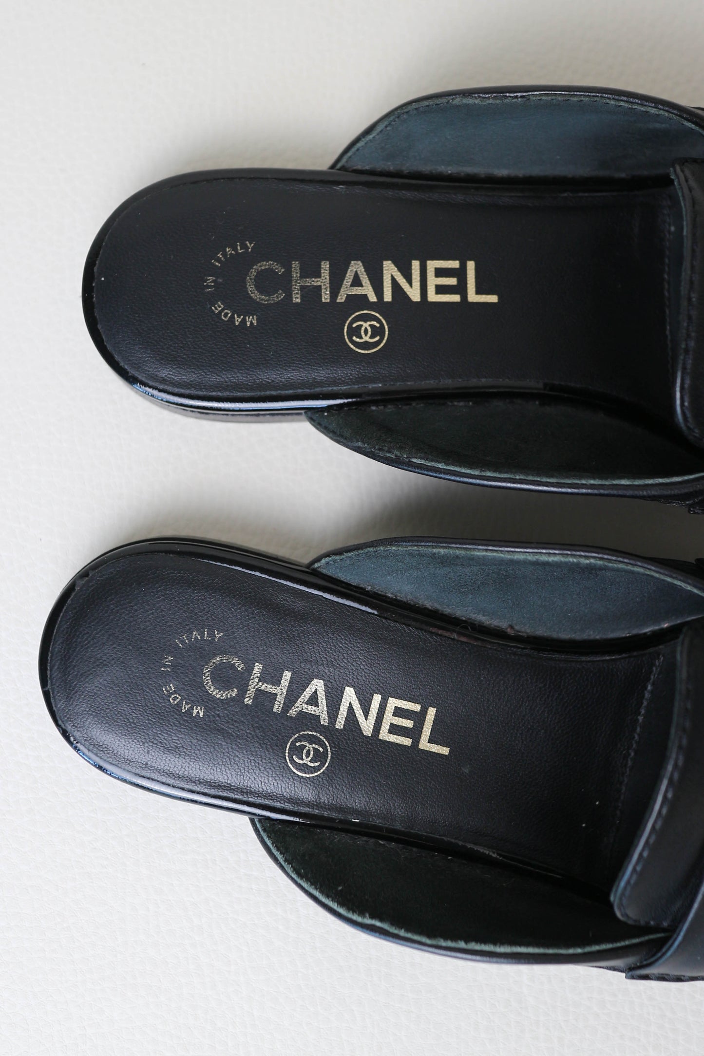 Chanel CC Logo Loafers