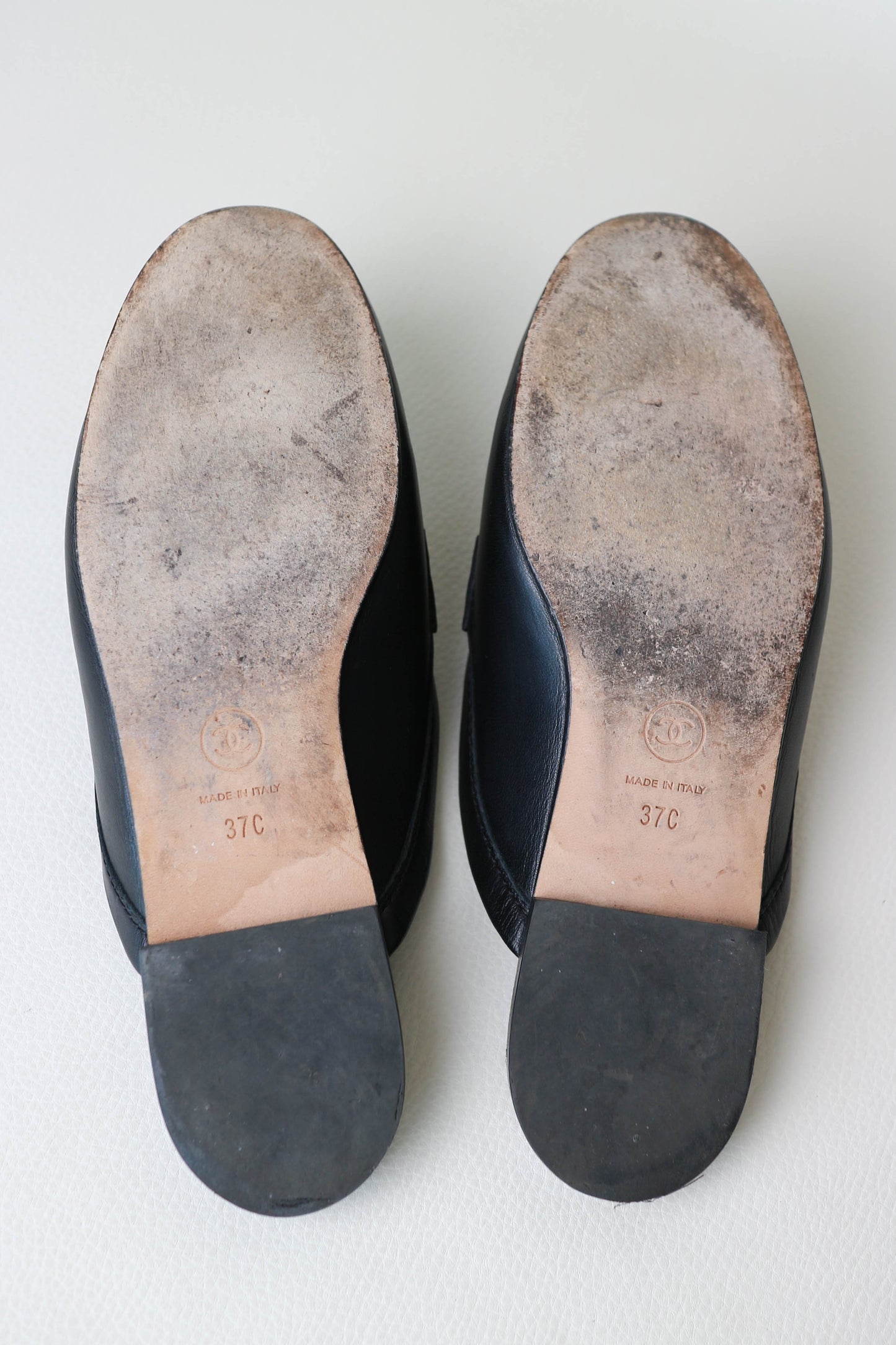 Chanel CC Logo Loafers