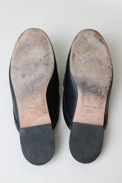 Chanel CC Logo Loafers