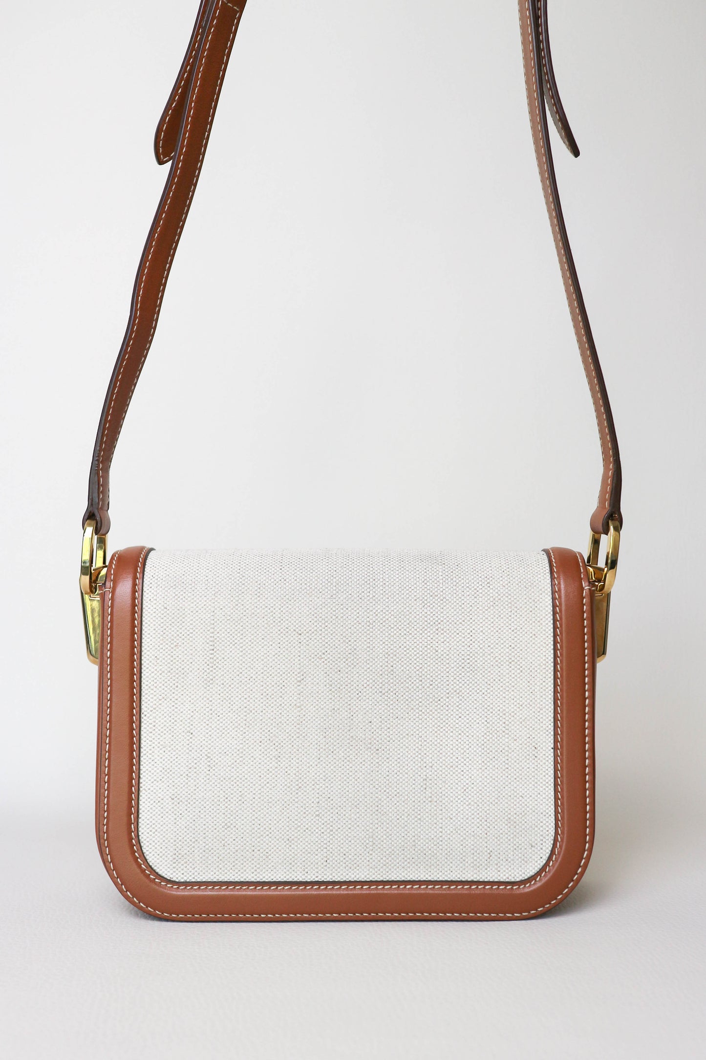 Prada Canvas Crossbody Bag Brown