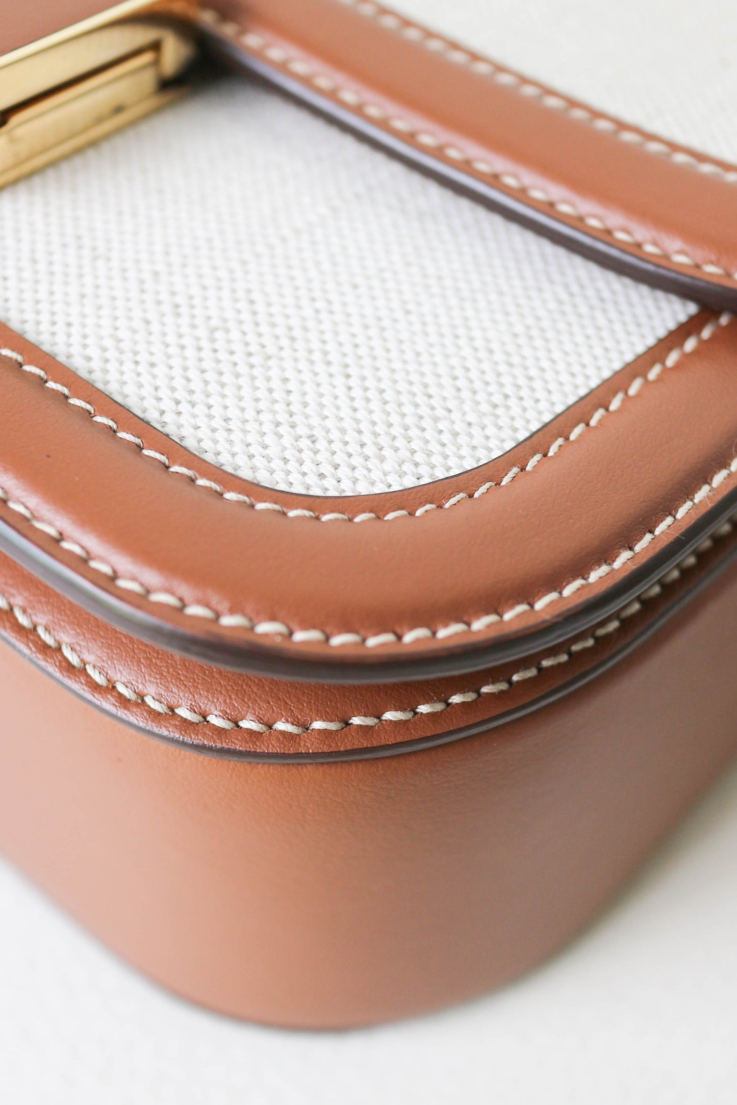 Prada Canvas Crossbody Bag Brown
