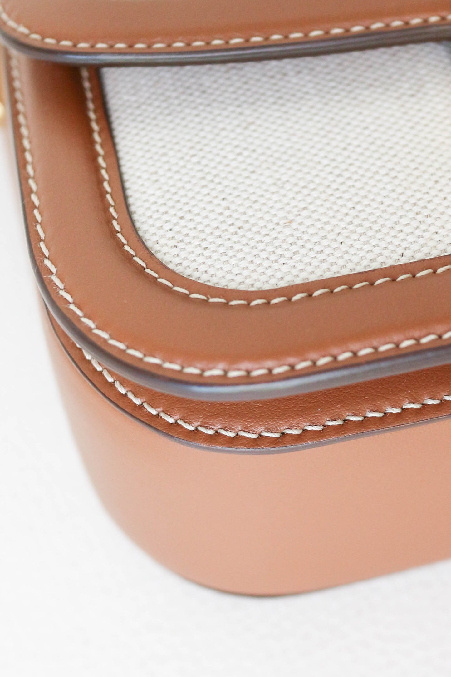 Prada Canvas Crossbody Bag Brown