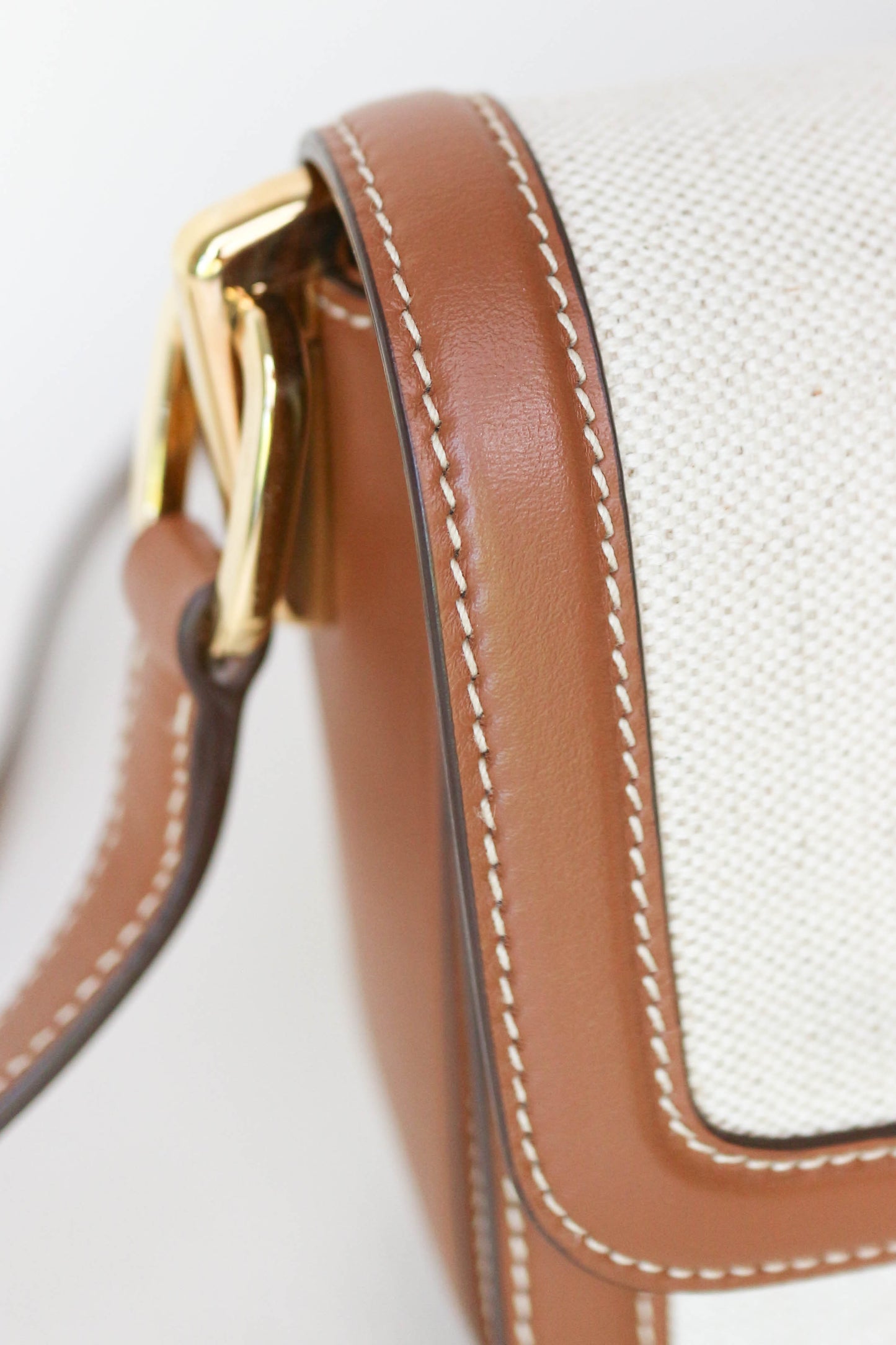 Prada Canvas Crossbody Bag Brown